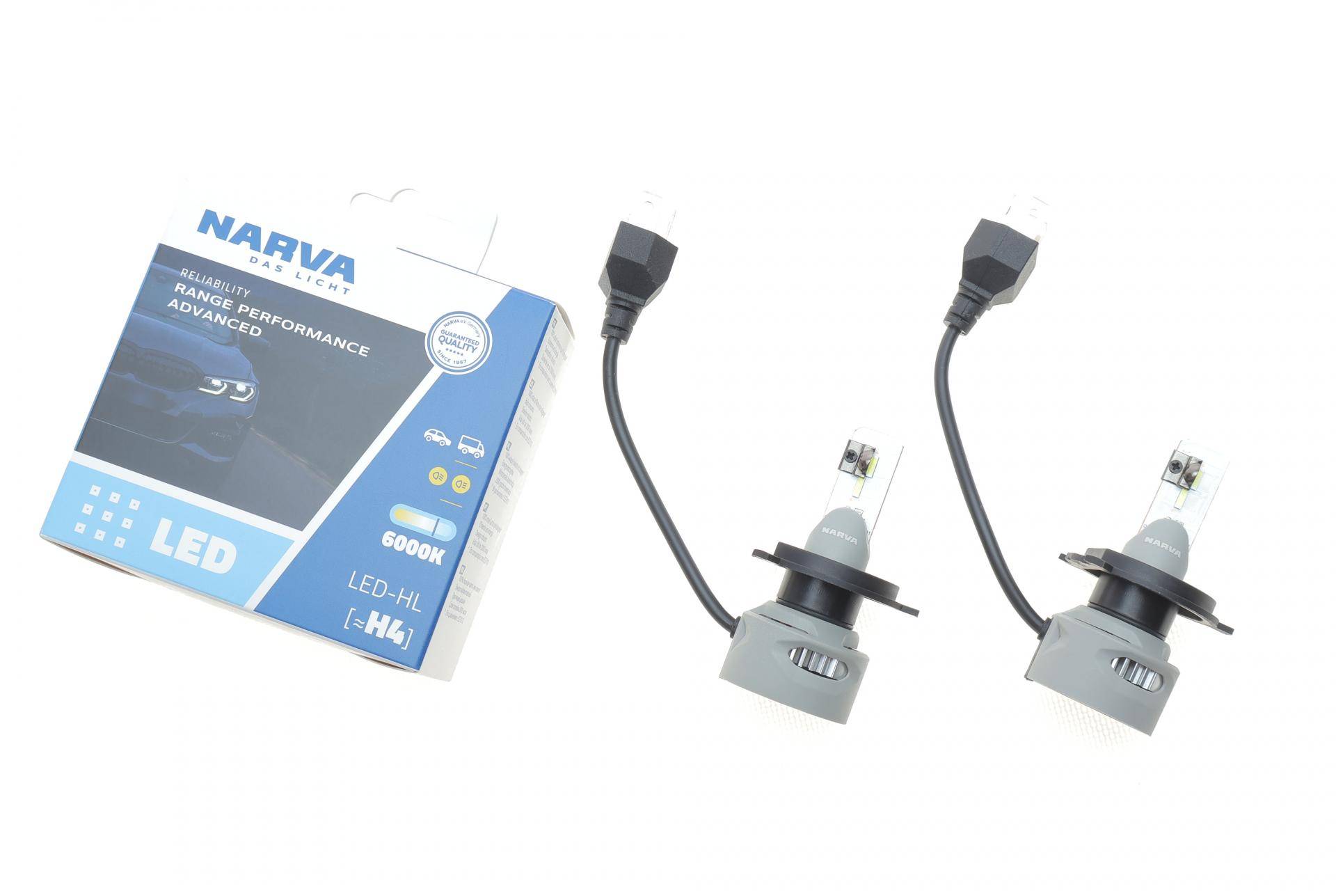 Автолампа H4/H19 12/24V 19W P43t-3/PU43t-3 Performance Advance LED 6000K 1500/1100lm (к-кт 2 шт)