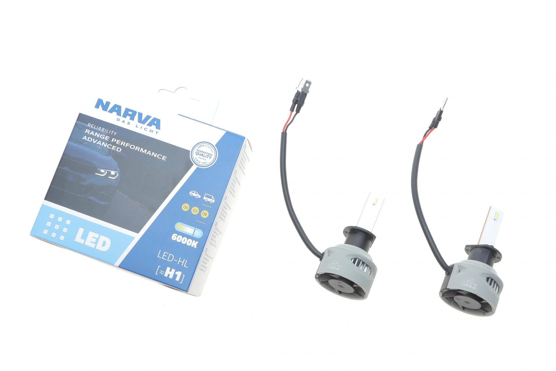 Автолампа H1 12/24V 19W P14.5s Performance Advance LED 6000K 1700lm (к-кт 2шт)