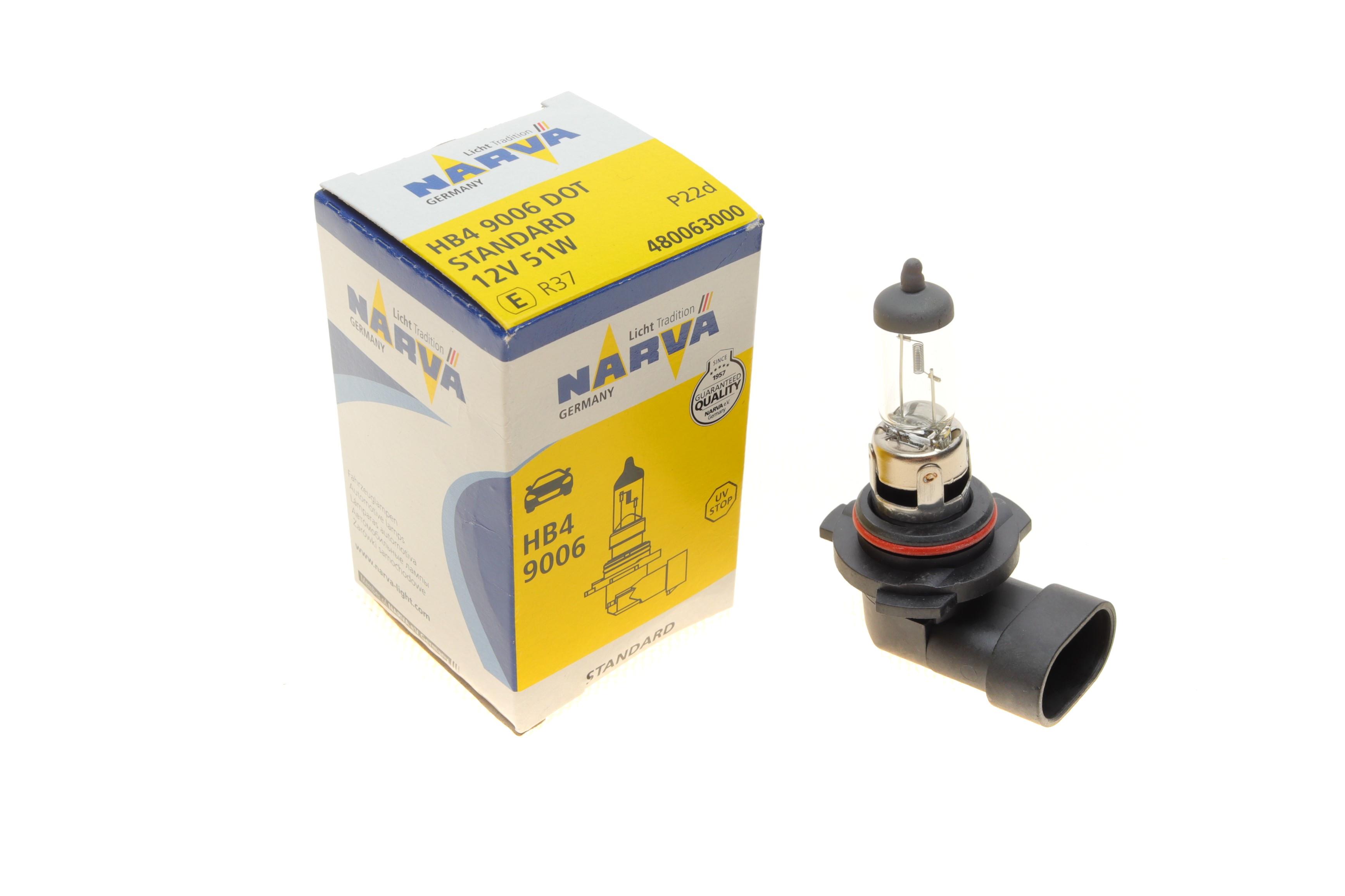 Автолампа HB4/9006 12V 51W P22d (Американські типи)