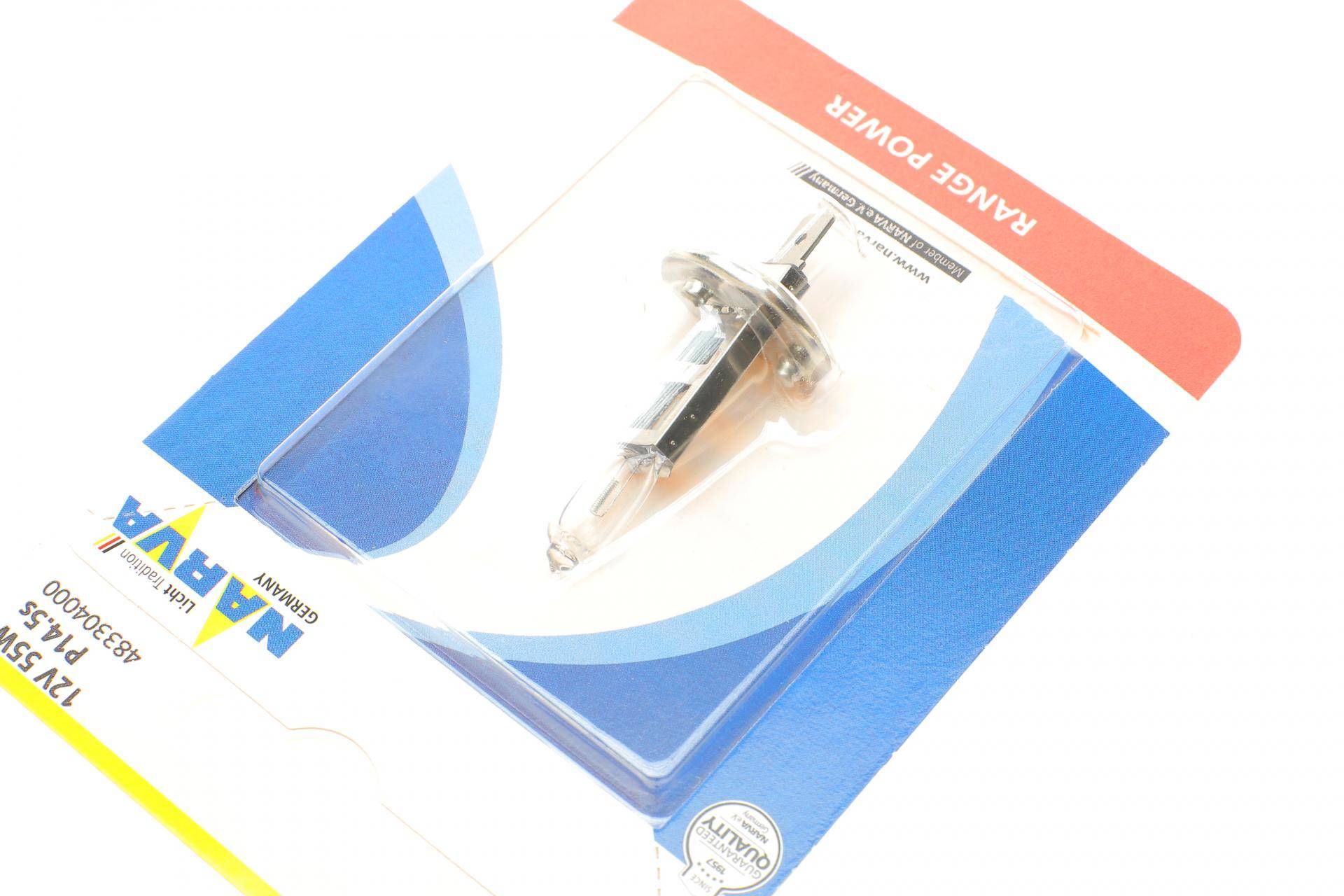 Автолампа H1 12V 55W P14.5s Range Power (+ 30%) (блістер/1шт)