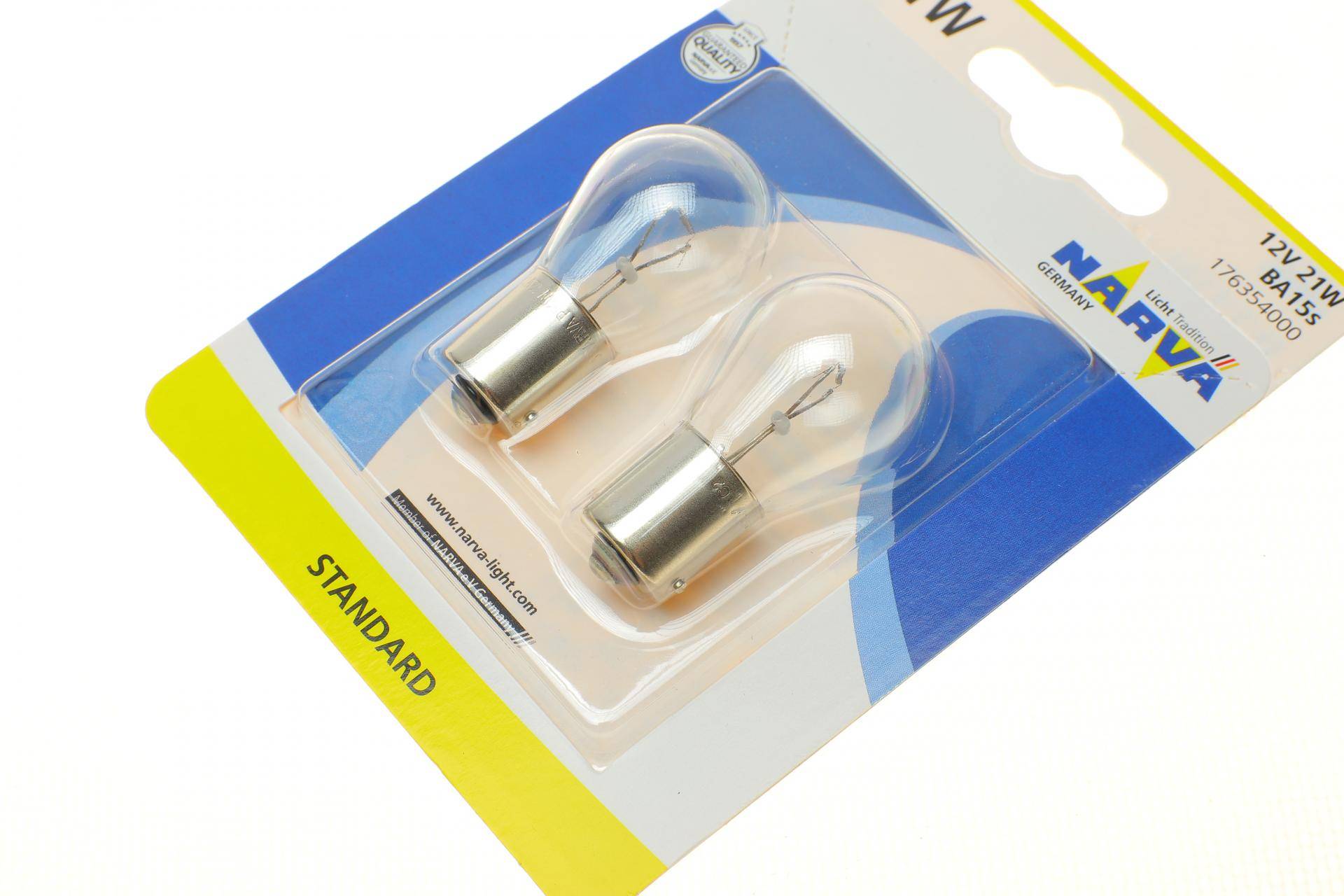 Автолампа P21W 12V 21W BA15s Standard (blister) (к-кт 2 шт.)