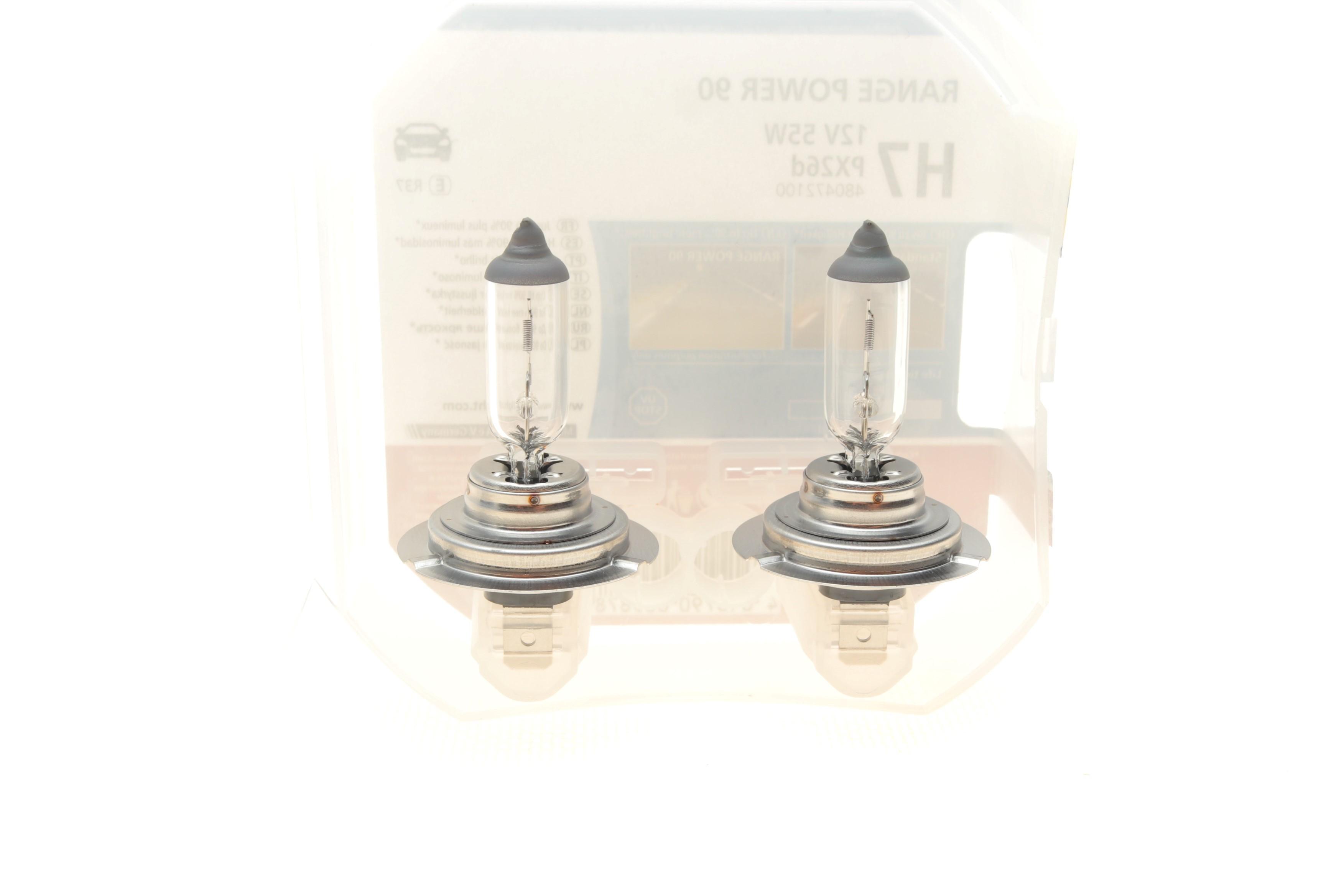 Автолампа H7 12V 55W PX26d Range Power 90 (к-кт 2шт)