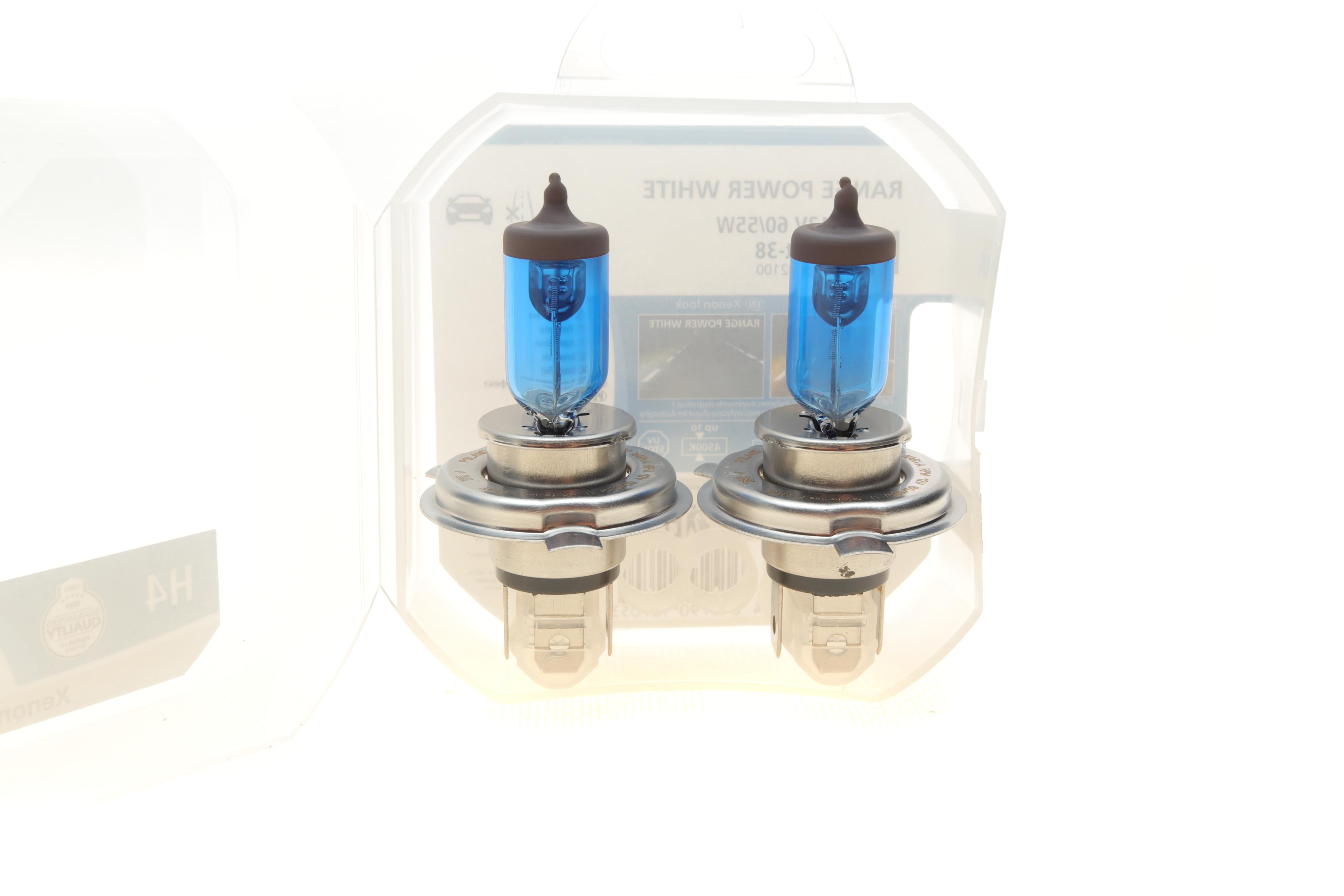 Автолампа H4 12V 60/55W P43t Range Power White (4500K) (к-кт 2шт)