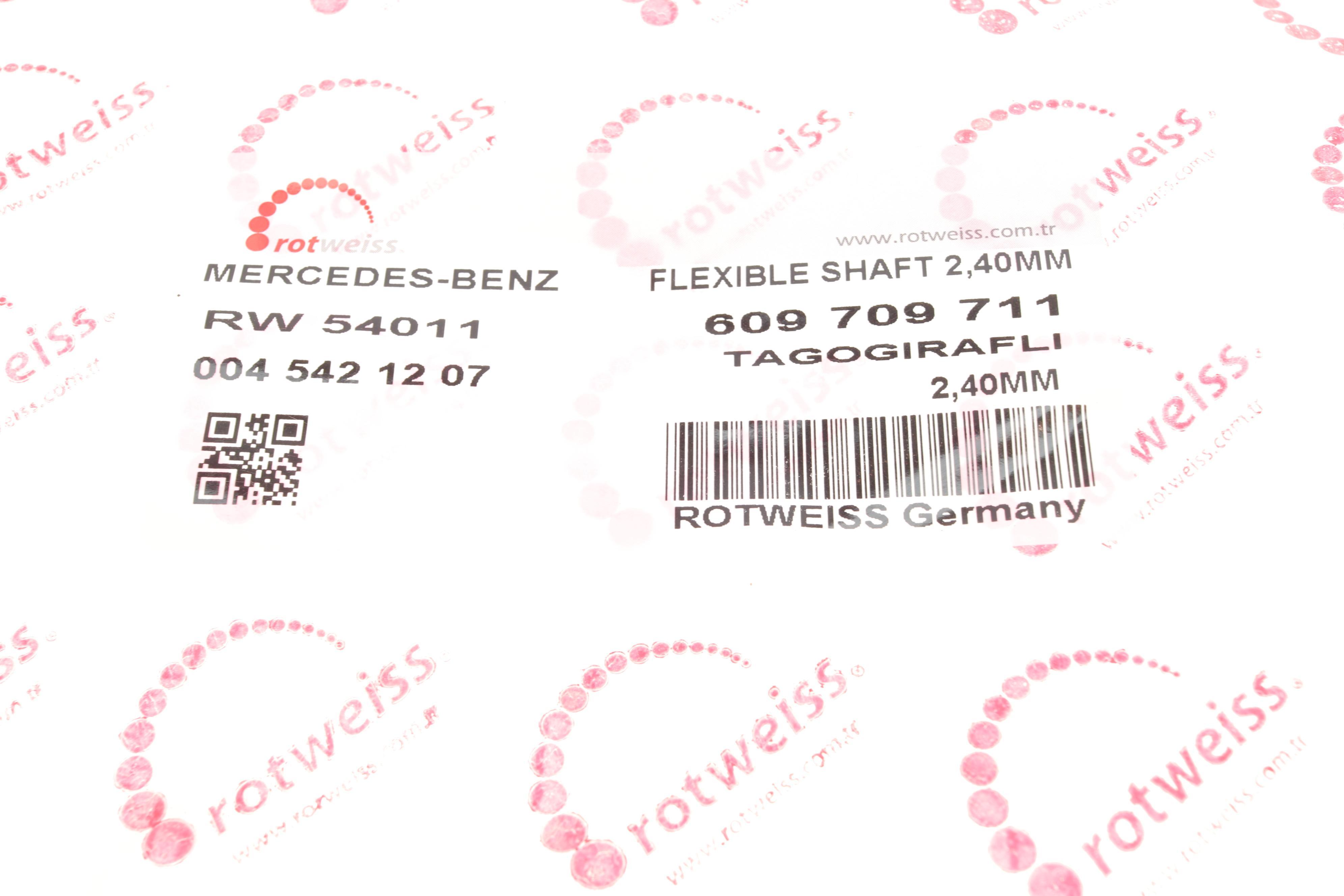 Трос спідометра DB 609-814 (закр./ защіпка) (240см)