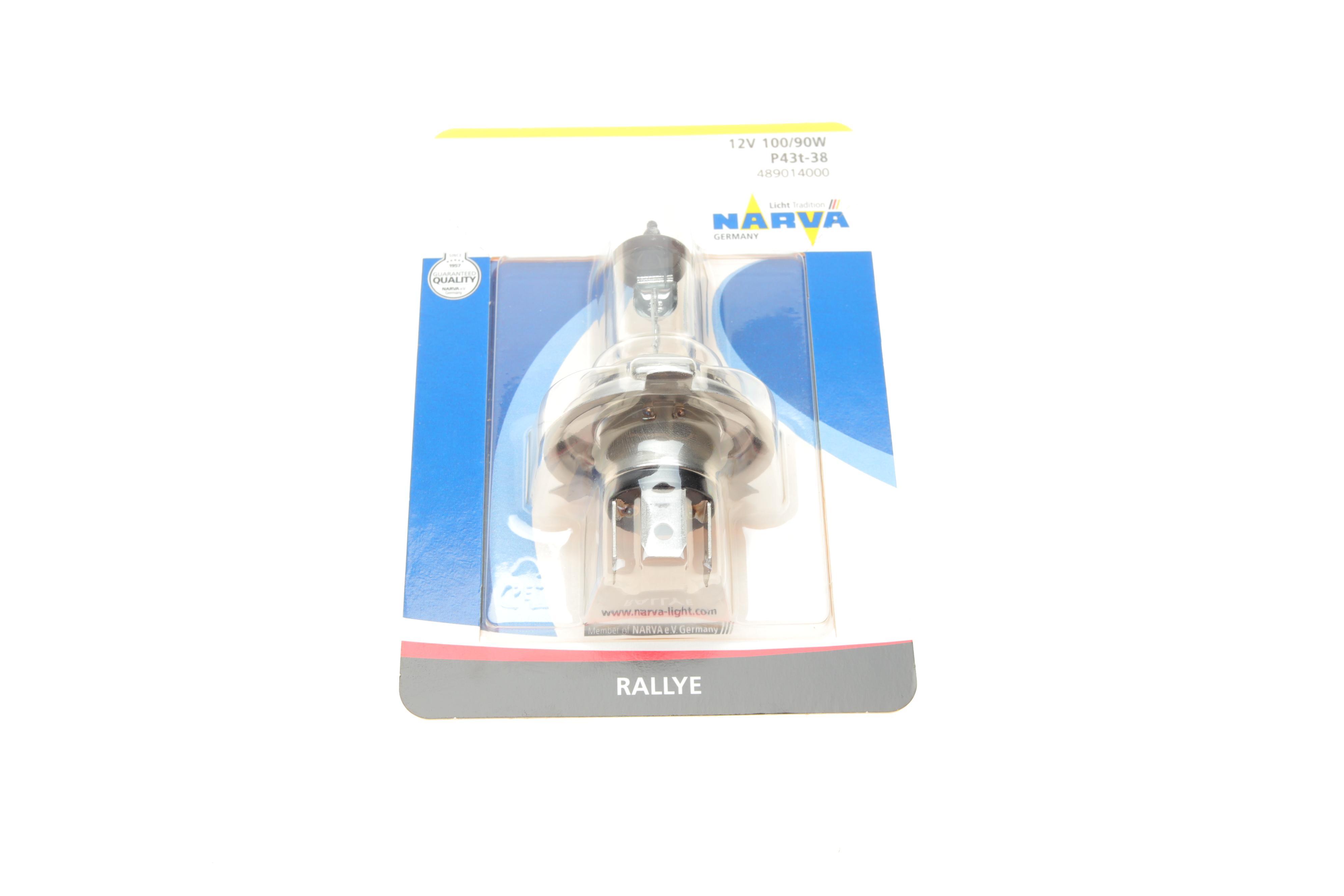 Автолампа H4 12V 100/90W P43t Rallye (блістер/ 1шт)