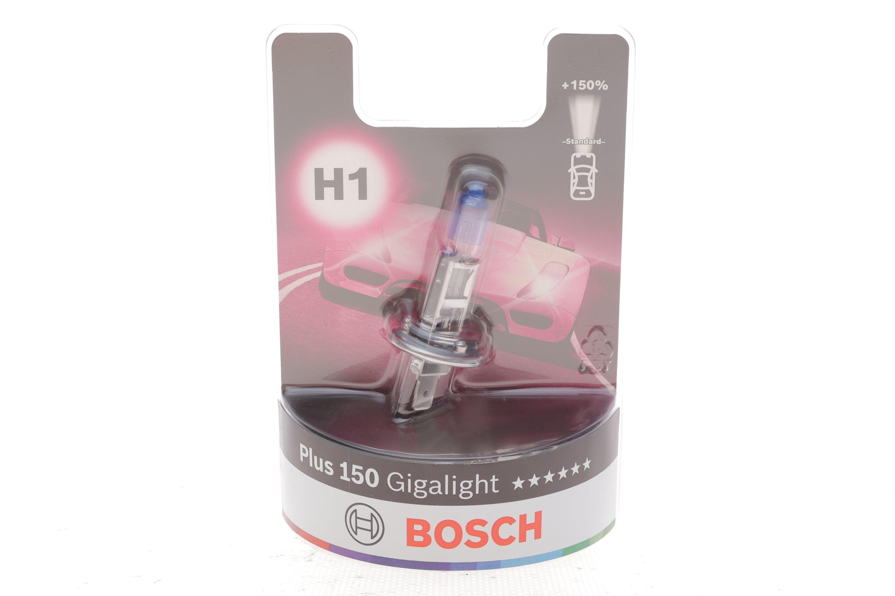 Автолампа H1 12V 55W P14.5s Plus 150 Gigalight (BL/1шт)