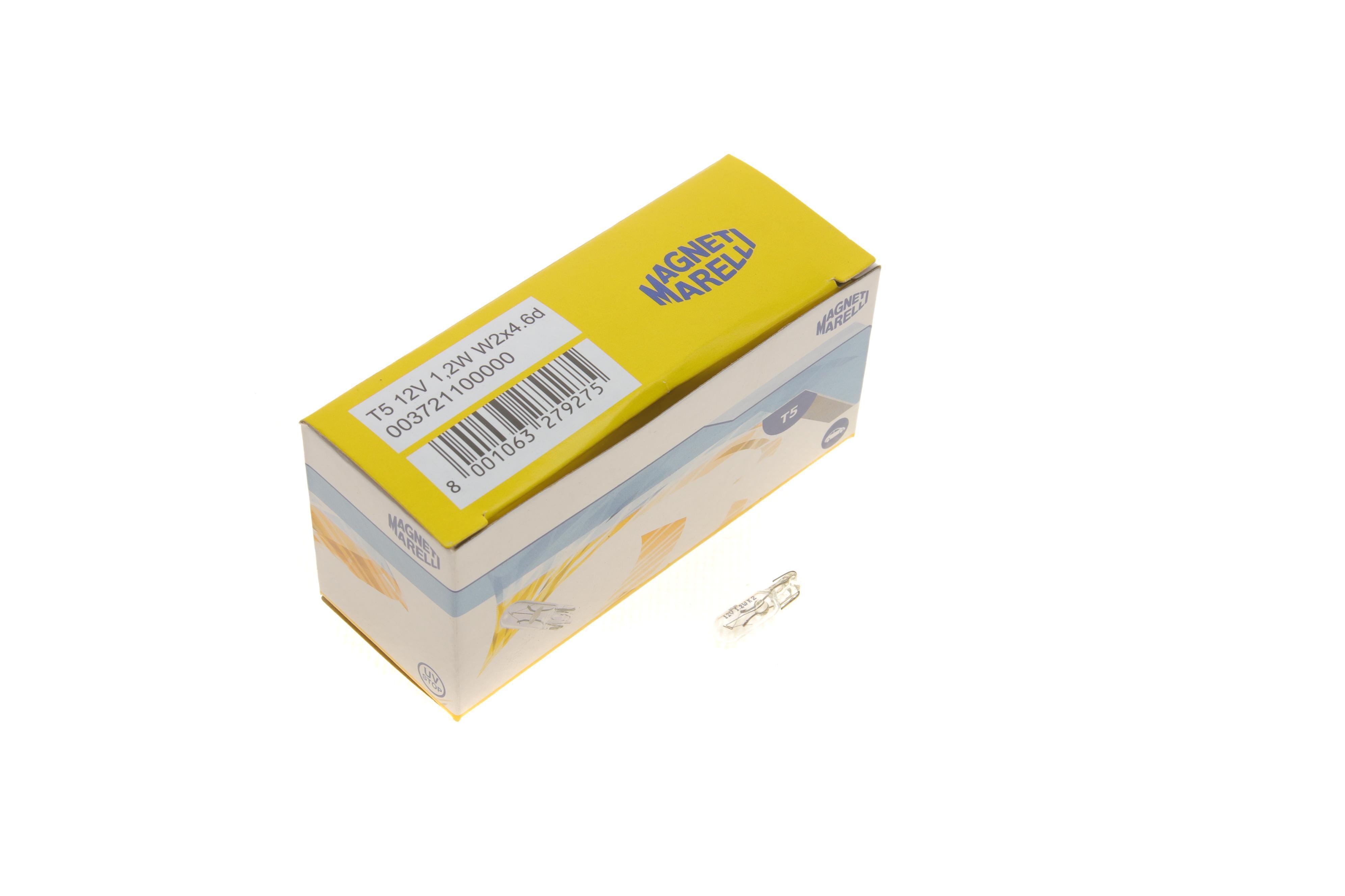 Автолампа T5 12V 1.2W W2x4.6d Стандарт (T5 1, 2W 12V)