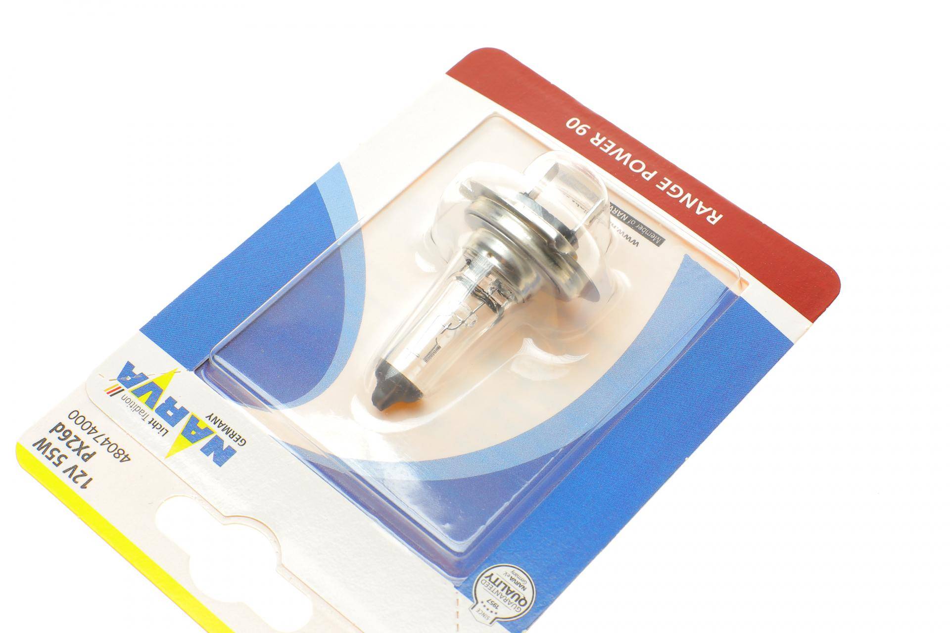 Автолампа H7 12V 55W PX26d Range Power 90 (блістер/1шт)