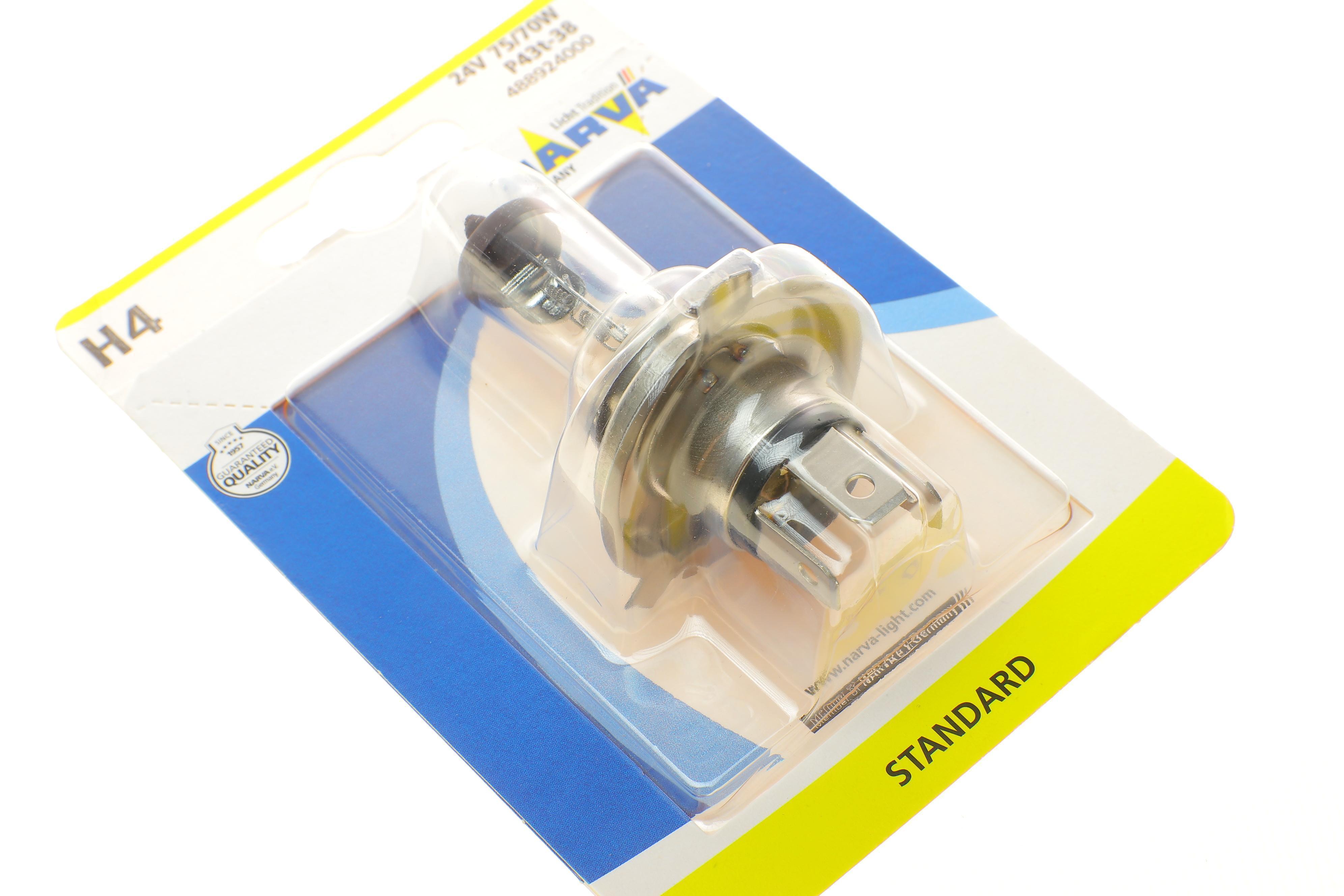 Автолампа H4 24V 75/70W P43t Standard (блістер/ 1шт)