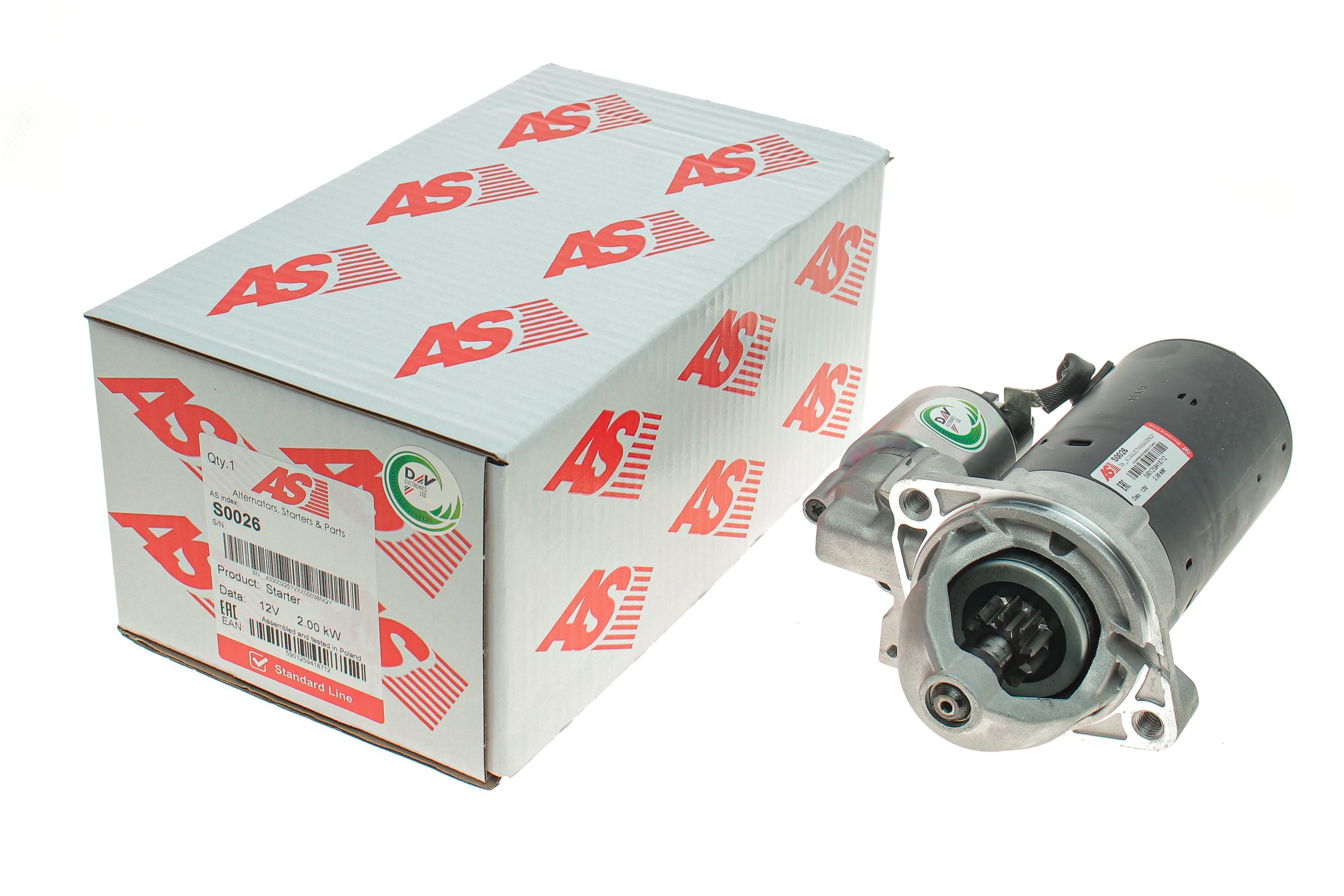 Стартер MB Sprinter 96-09/Vito 96-/C-class(W202/W203) 93-07/E-class(W124-W211) 93-09 2.0-3.2 (2kw)