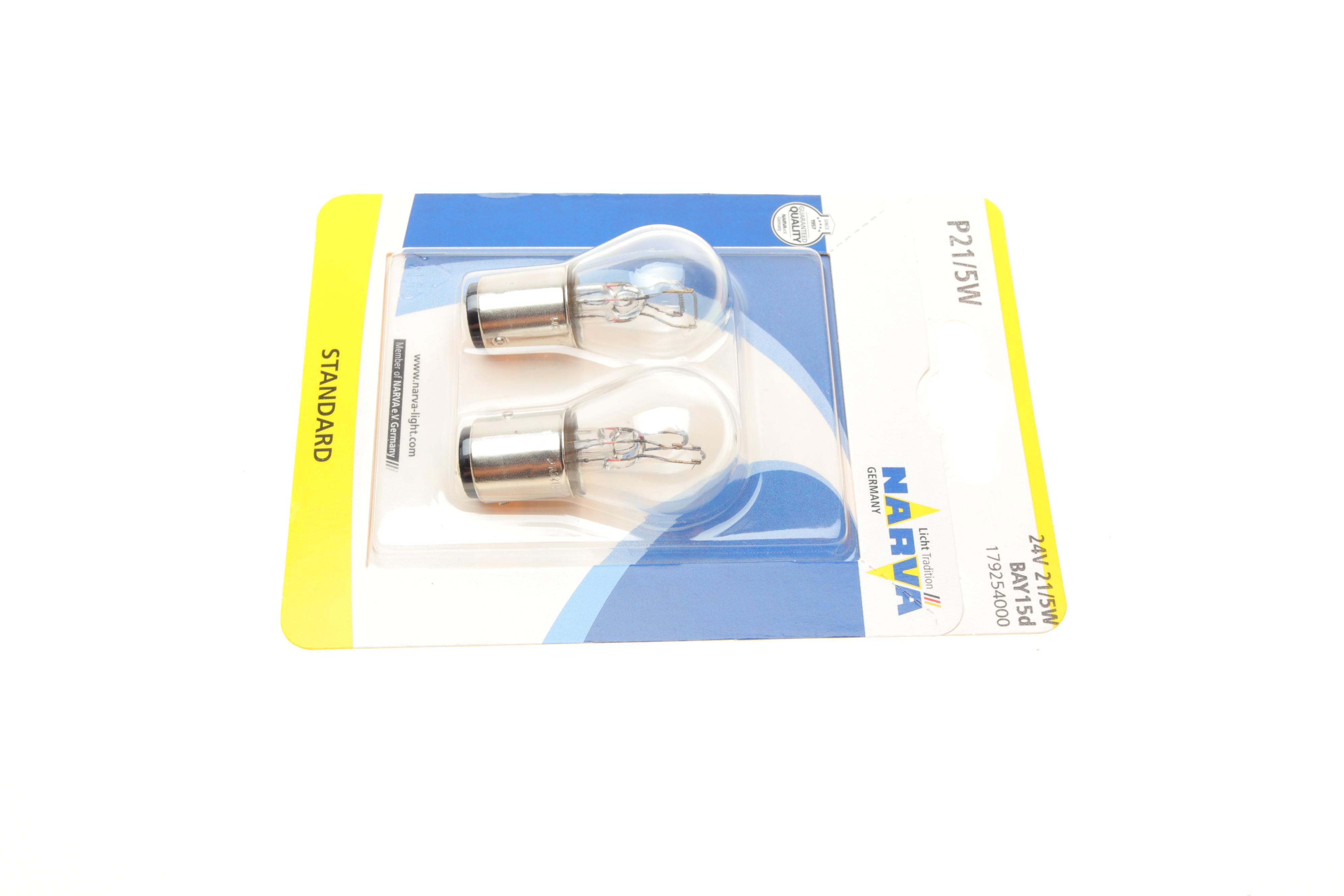 Автолампа P21/5W 24V 21/5W BAY15d Standard (блістер/к-кт 2шт)