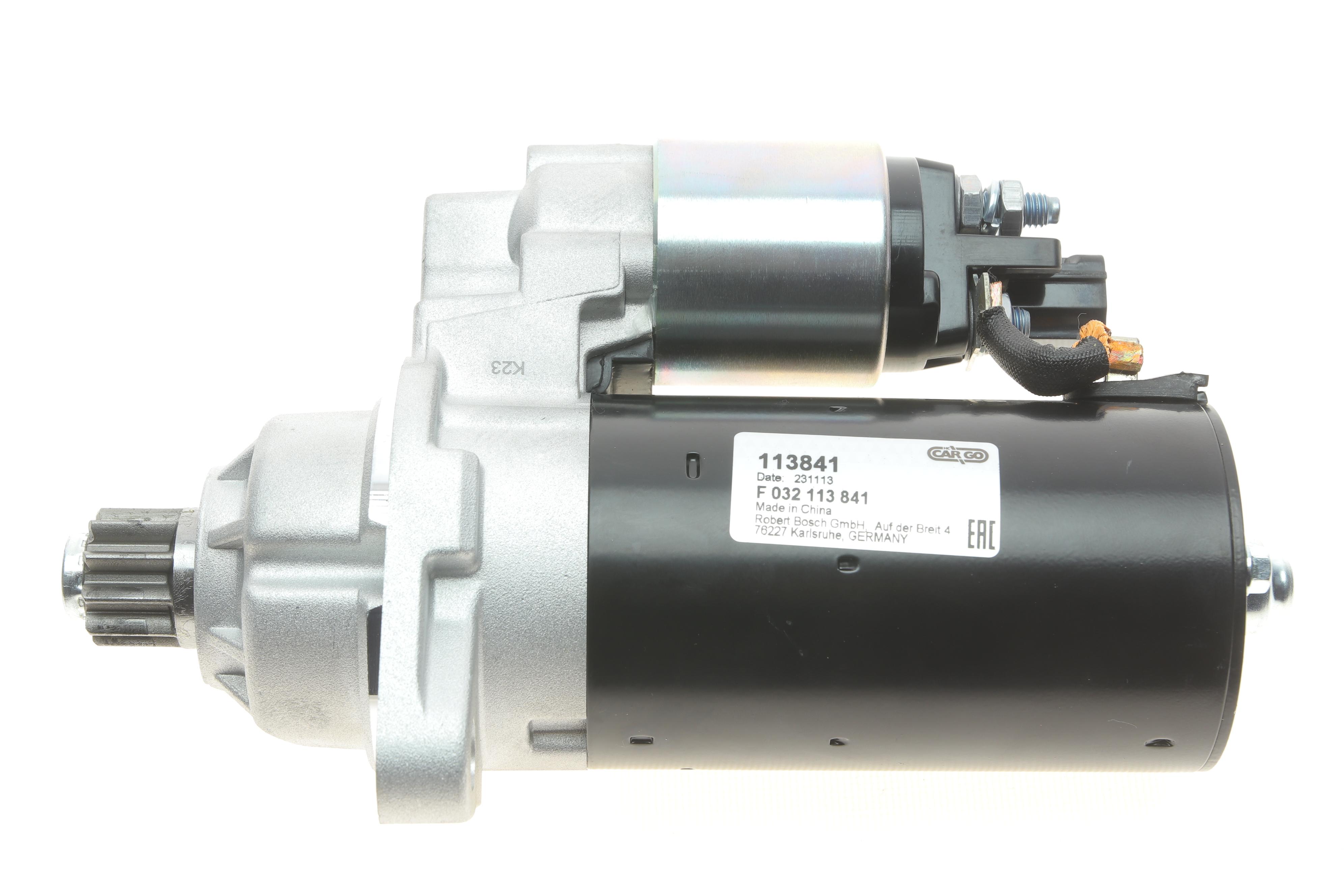 Стартер Audi A3/Q3/Skoda Fabia/Yeti/VW Caddy/T5/Golf/Passat 2.0 TDI/TSI 03-15 (12V/1.7kw) = 113841