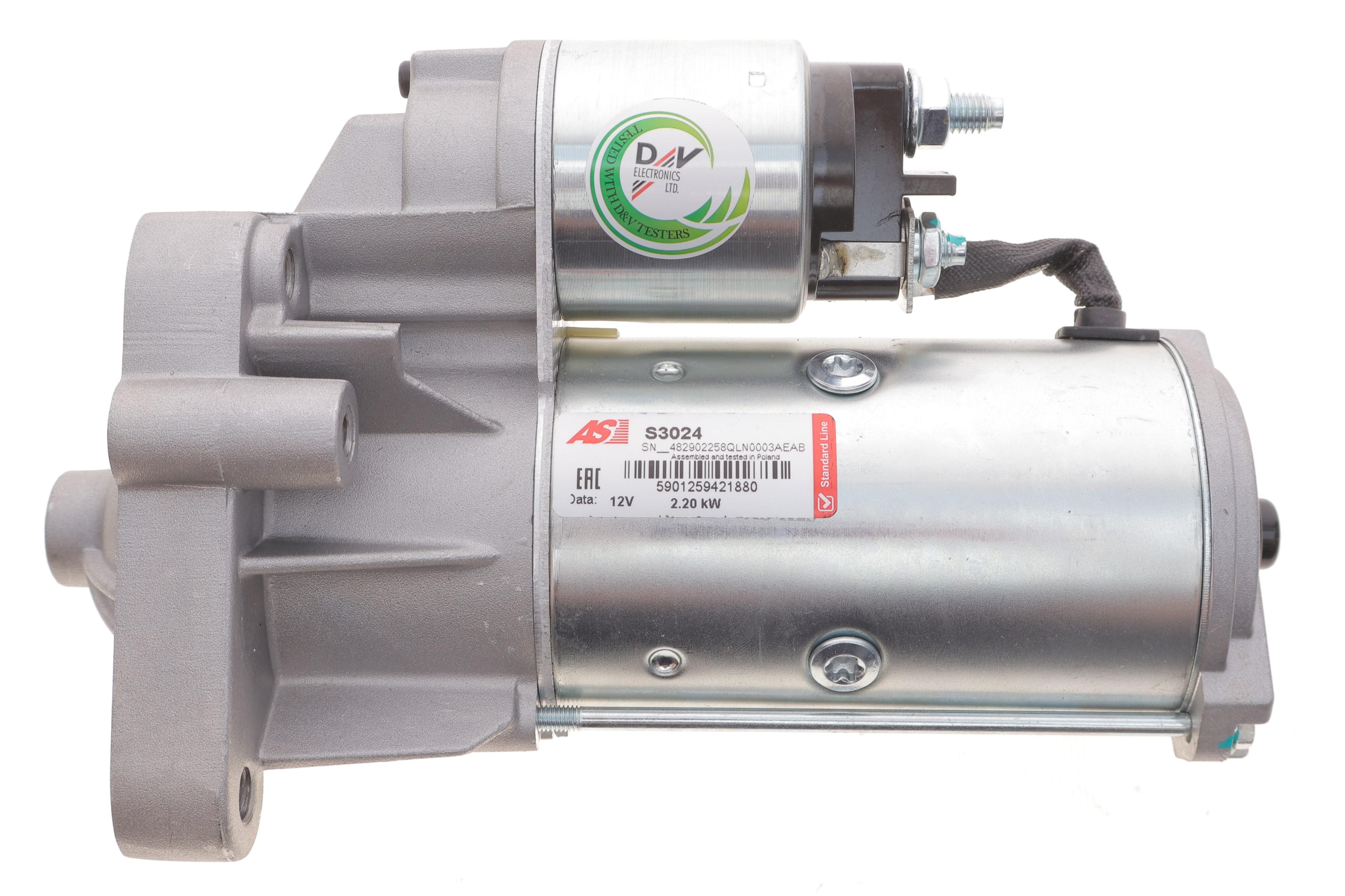 Стартер Renault Master 2.2-2.5 DCi 00-/Opel Movano 2.2-2.5 D 00- (12V/2kw) (z=10)