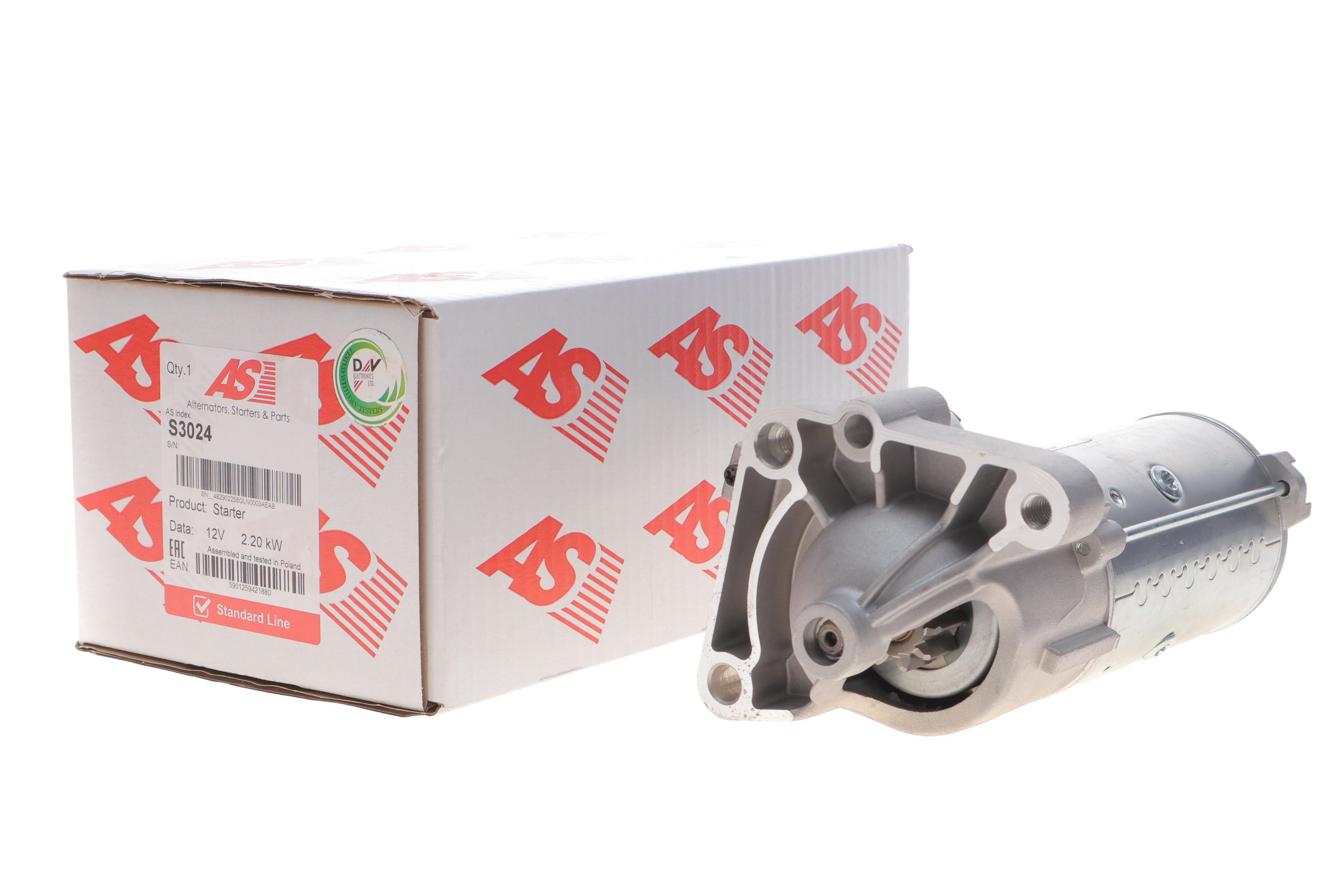 Стартер Renault Master 2.2-2.5 DCi 00-/Opel Movano 2.2-2.5 D 00- (12V/2kw) (z=10)