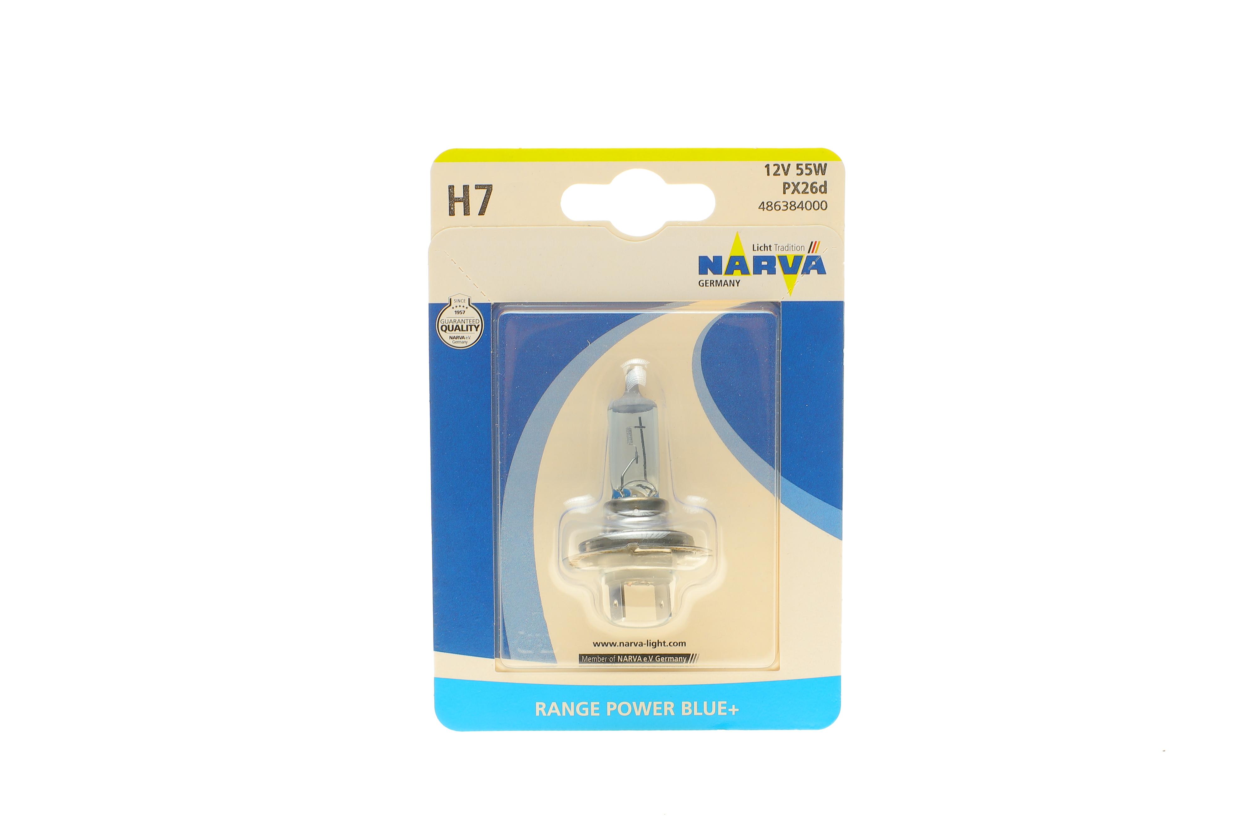 Автолампа H7 12V 55W PX26d Range Power Blue+ (3700K) (блістер/1шт)