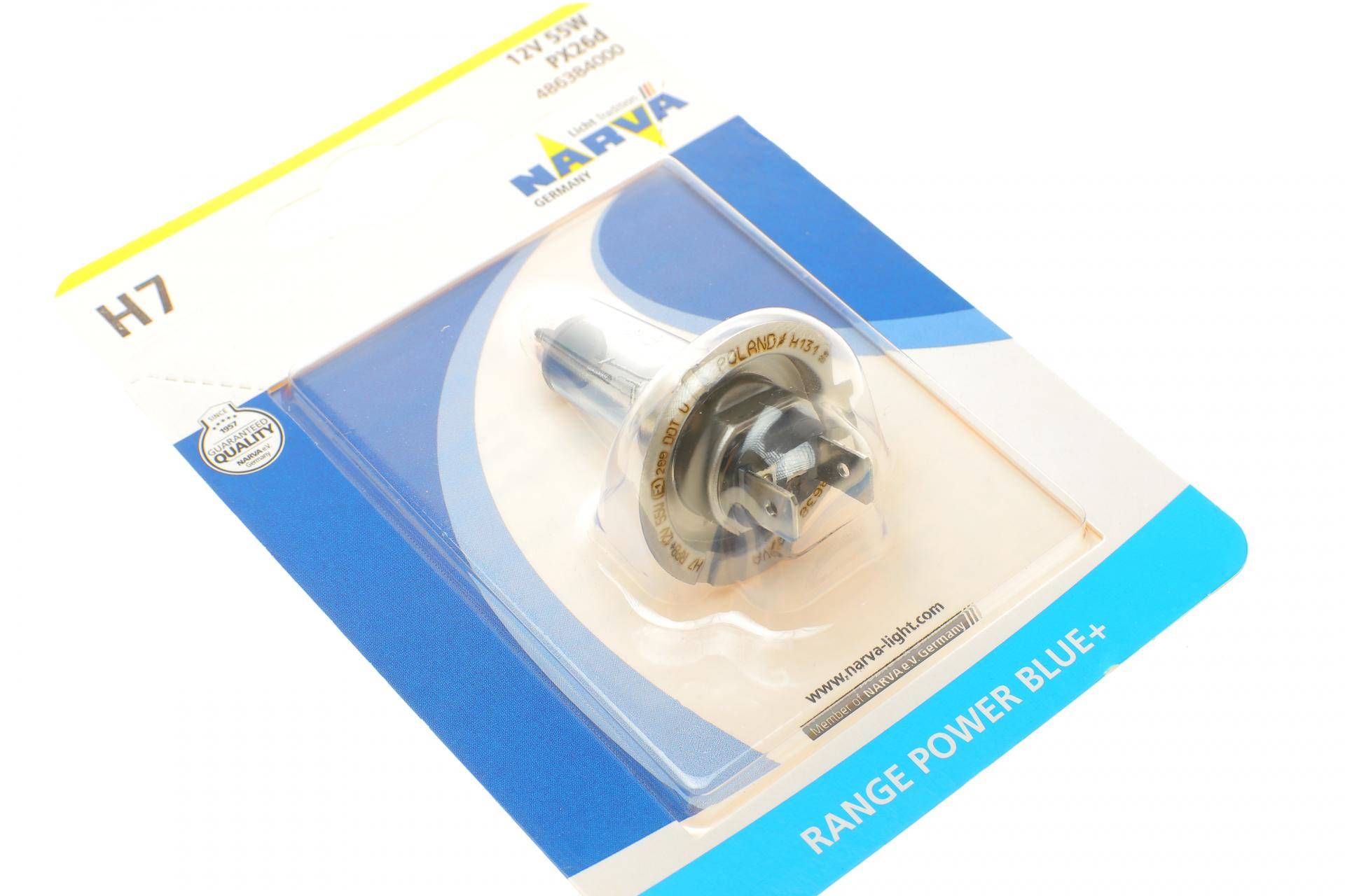 Автолампа H7 12V 55W PX26d Range Power Blue+ (3700K) (блістер/1шт)