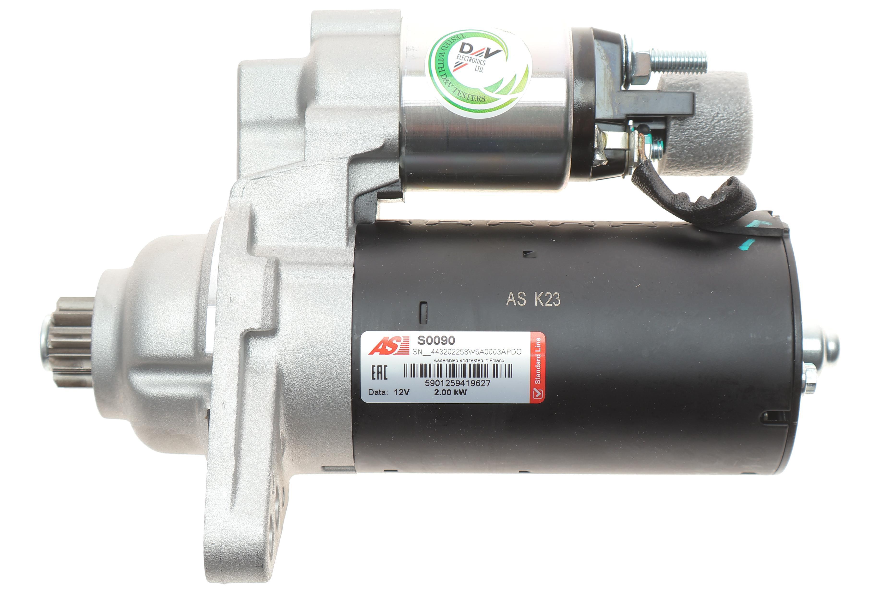 Стартер VW Caddy/T5 1.9TDI 03-/Skoda Fabia 1.4-1.9 D 03-10/Seat Altea 1.4-2.0 D 04- (2kw)  (z=10)