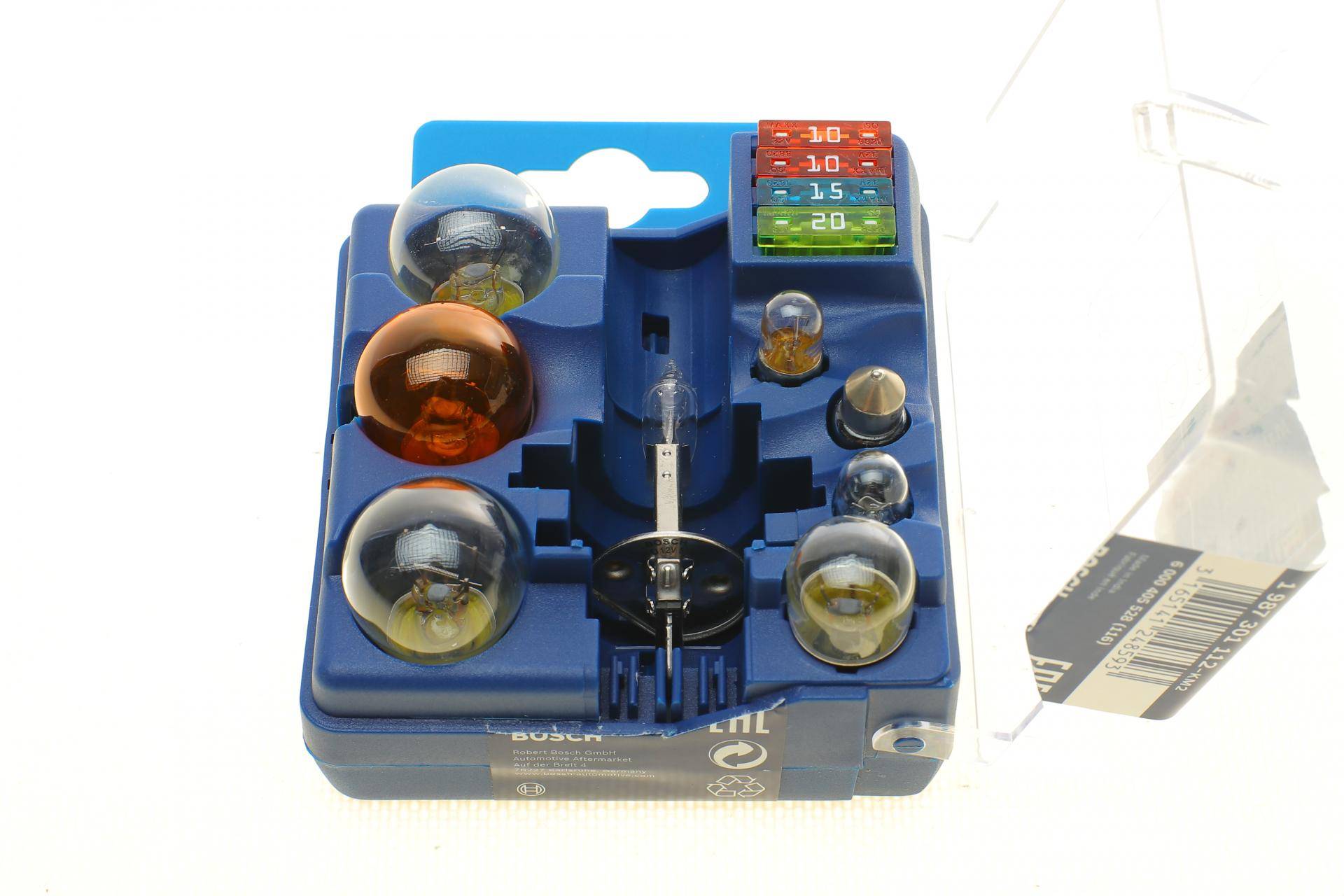 Комплект лампочок H1 12V (H1, C5W, P21W, PY21W, R5W, T4W, W5W, P21/5W, запобіжник 10A/15A/20A)