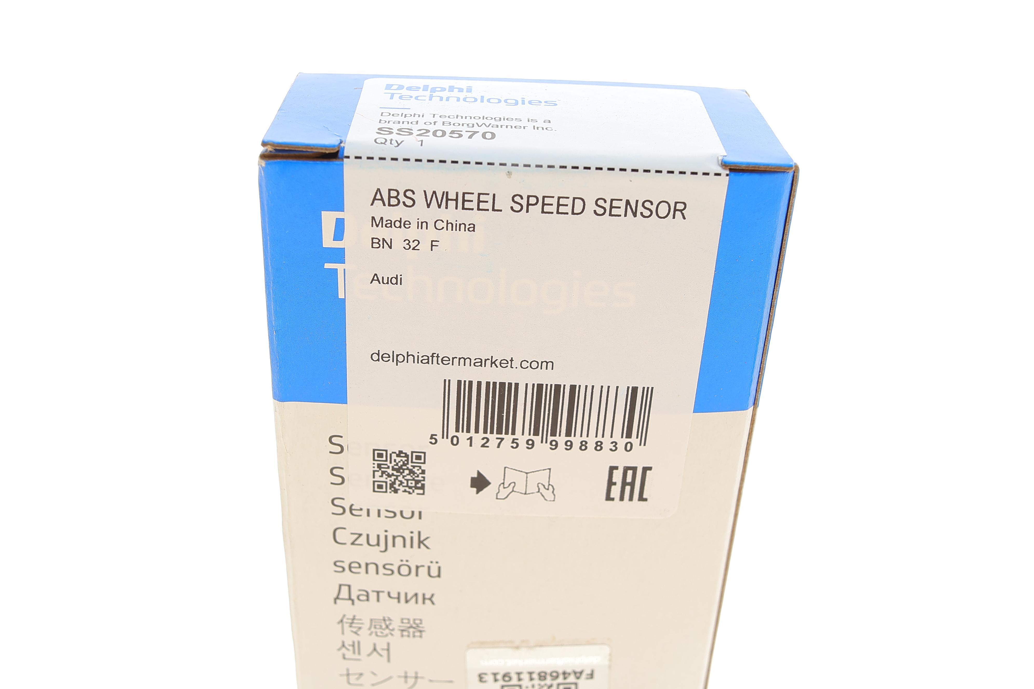 Датчик ABS (задній) Audi Q3/Skoda SuperB/VW Golf/Jetta/Passat/Sharan/Touran 1.2-3.6 06- (L)