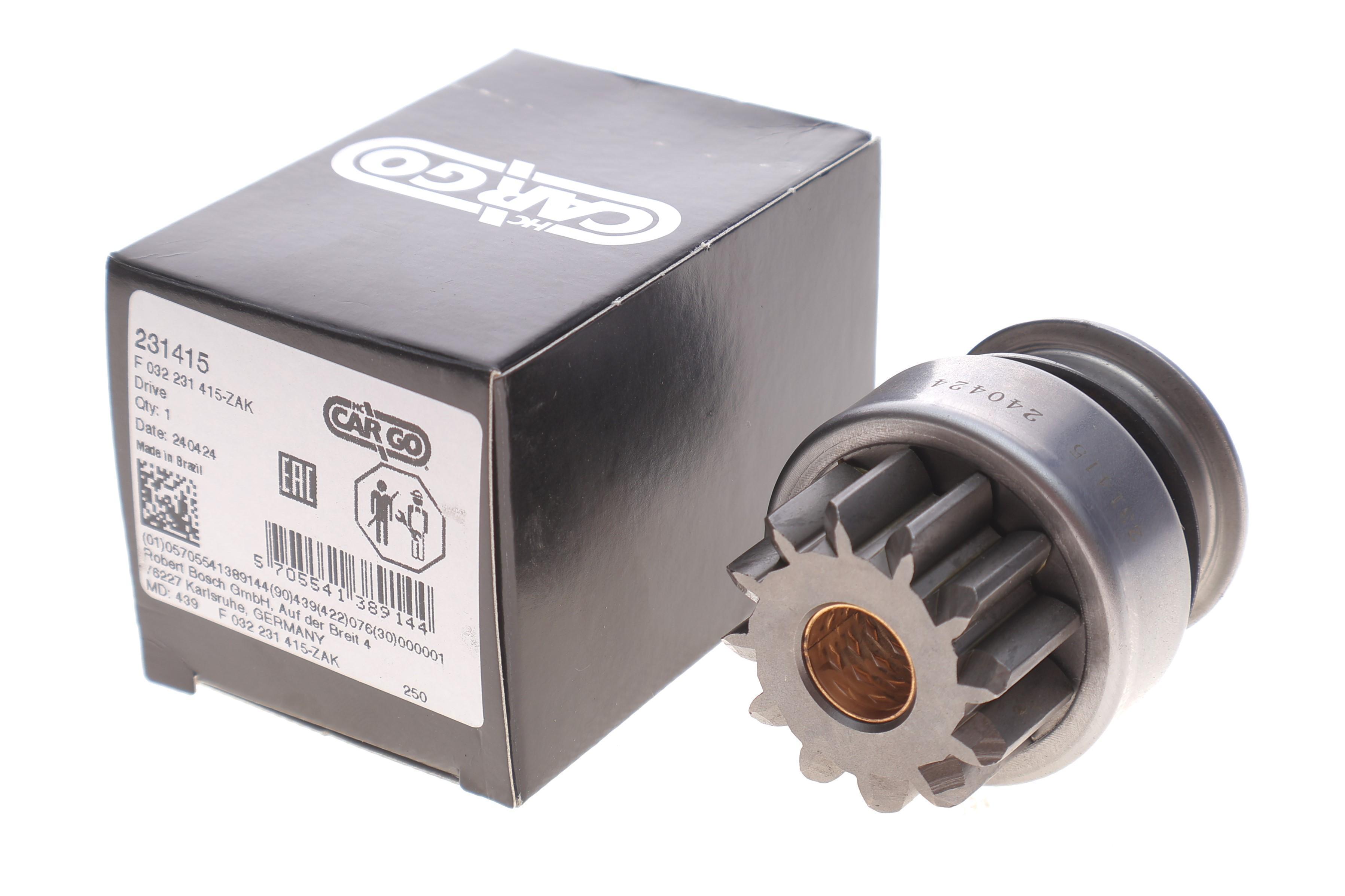 Бендикс стартера Mitsubishi Pajero 90-06/L200 2.5 TDi 96-07 (z=12) = 231415