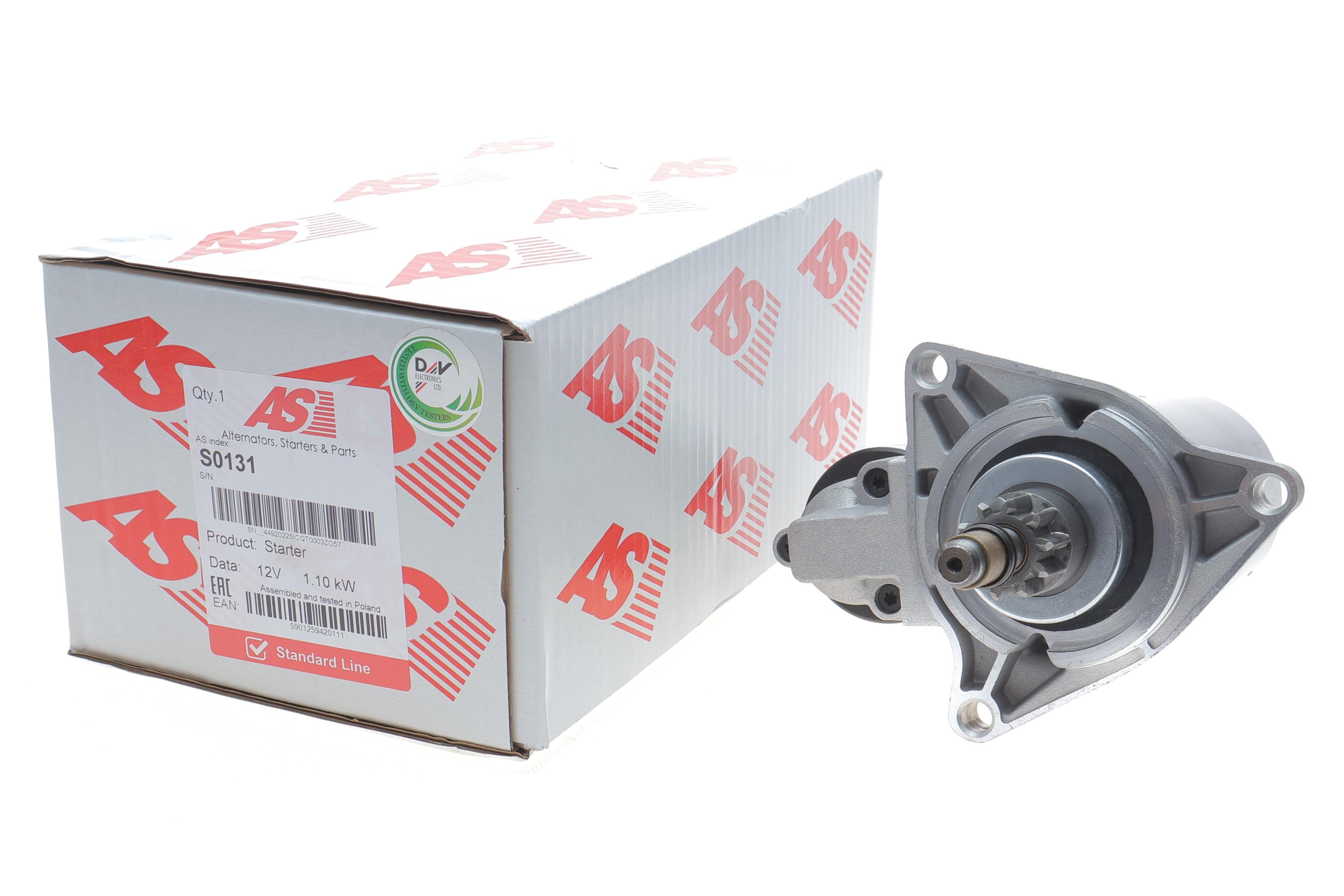 Стартер VW T4 2.0 90-03 (12V/1.1kw) (z=10)