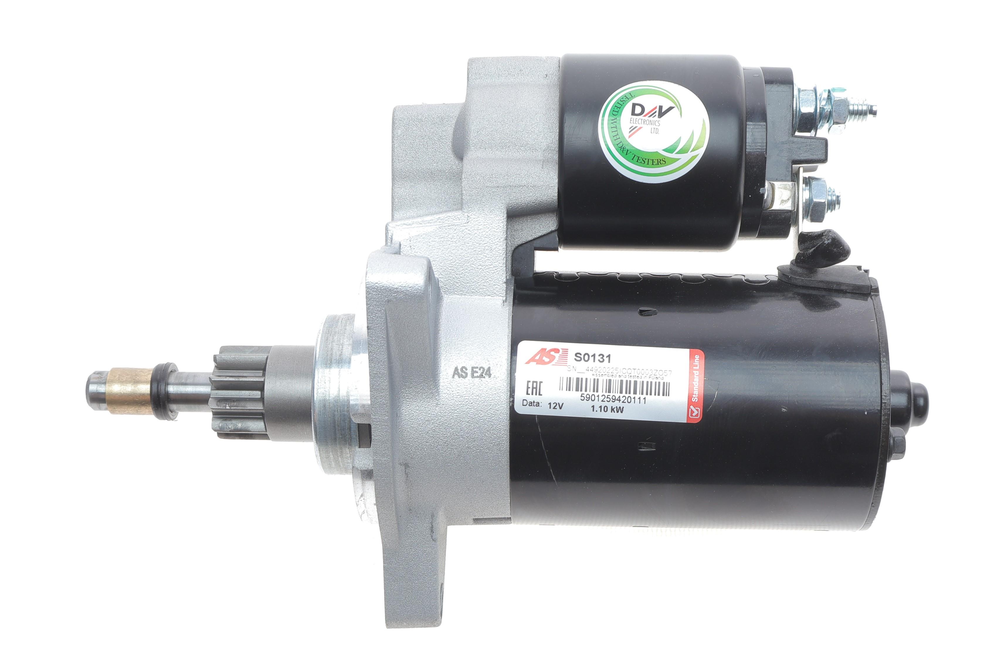 Стартер VW T4 2.0 90-03 (12V/1.1kw) (z=10)