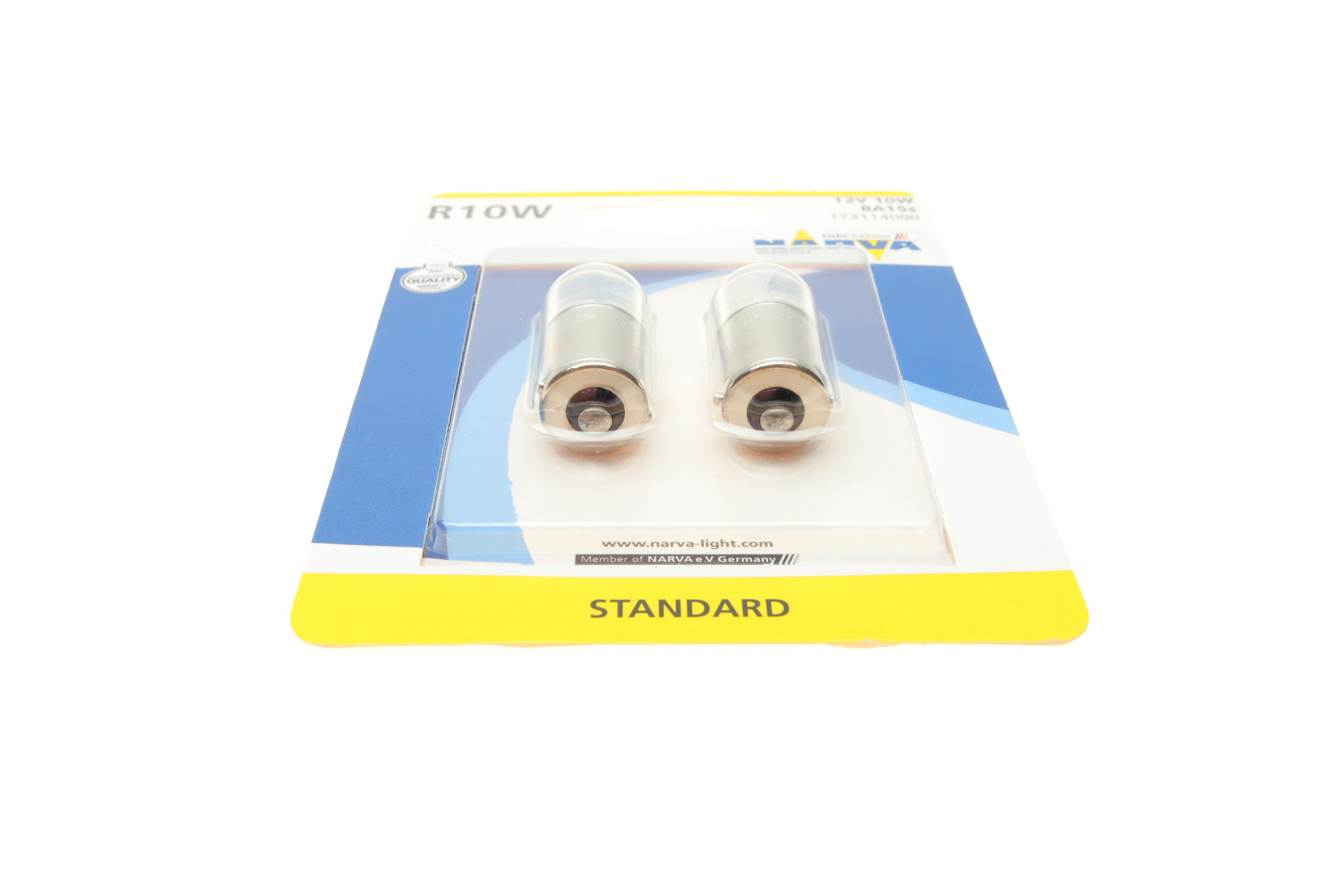 Автолампа R10W 12V 10W BA15s Standard (блістер/к-кт 2шт)