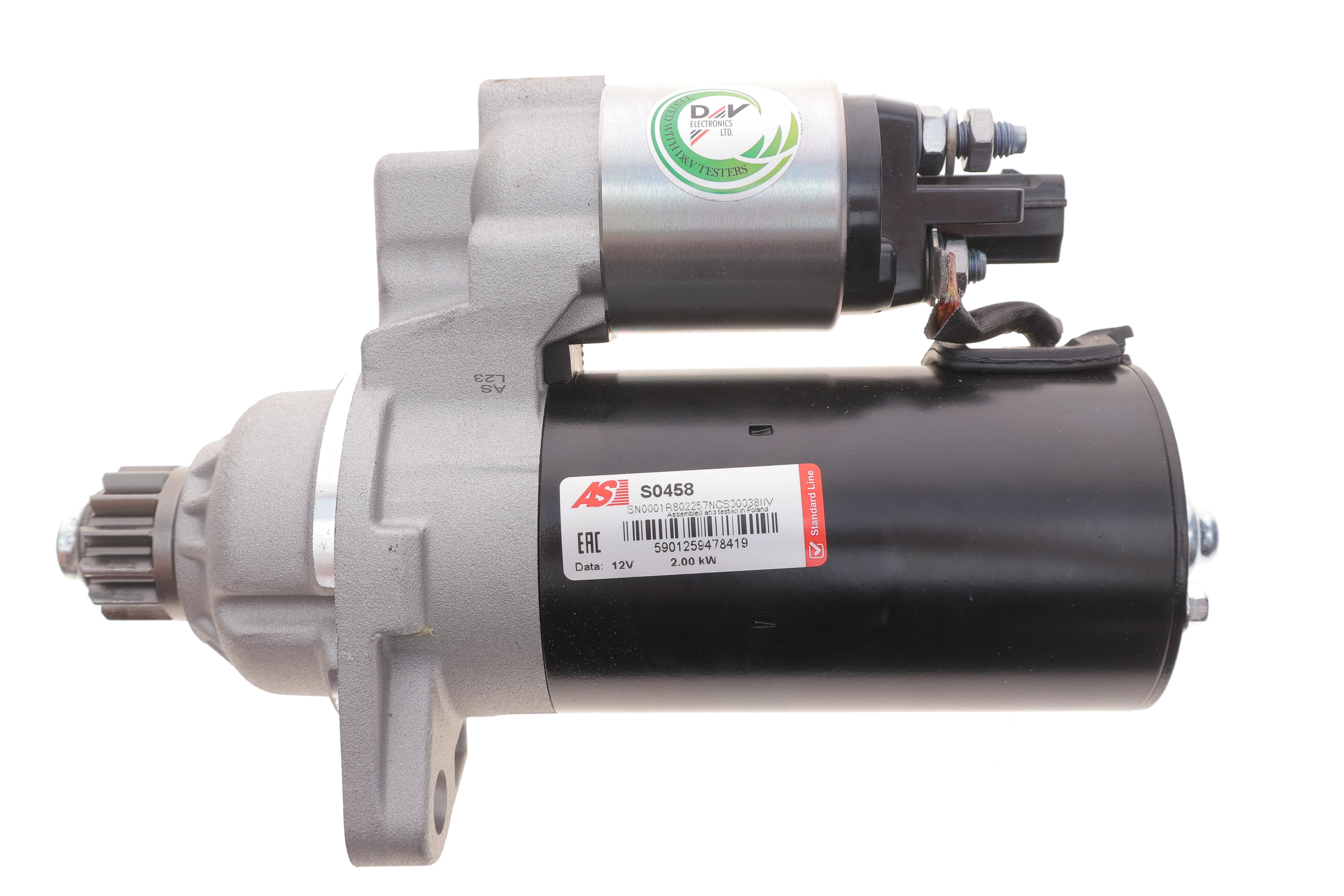 Стартер VW Caddy III/IV 12-20/Passat B7 2.0 TDI 10-13 (12V/2kw) (z=13)
