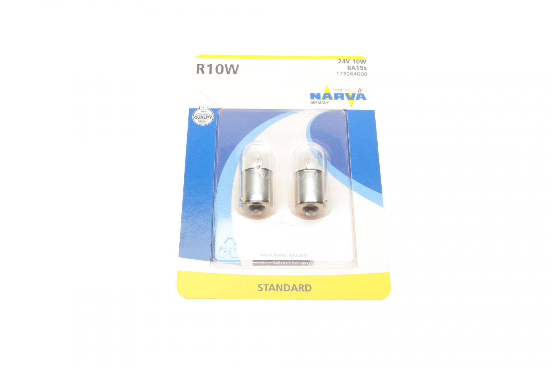 Автолампа R10W 24V 10W BA15s Standard (блістер/к-кт 2шт)