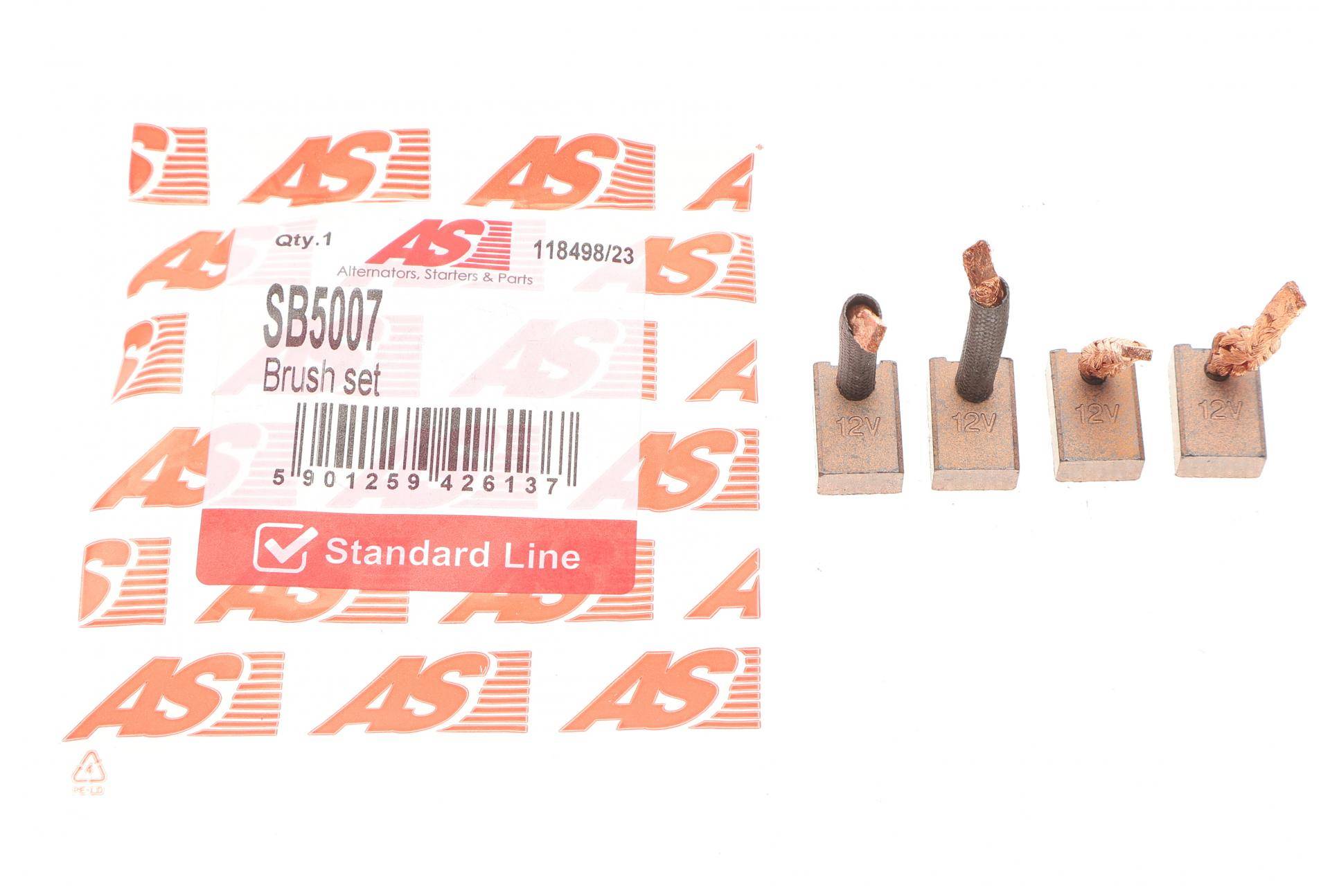 Щітки стартера Mazda/Mitsubishi