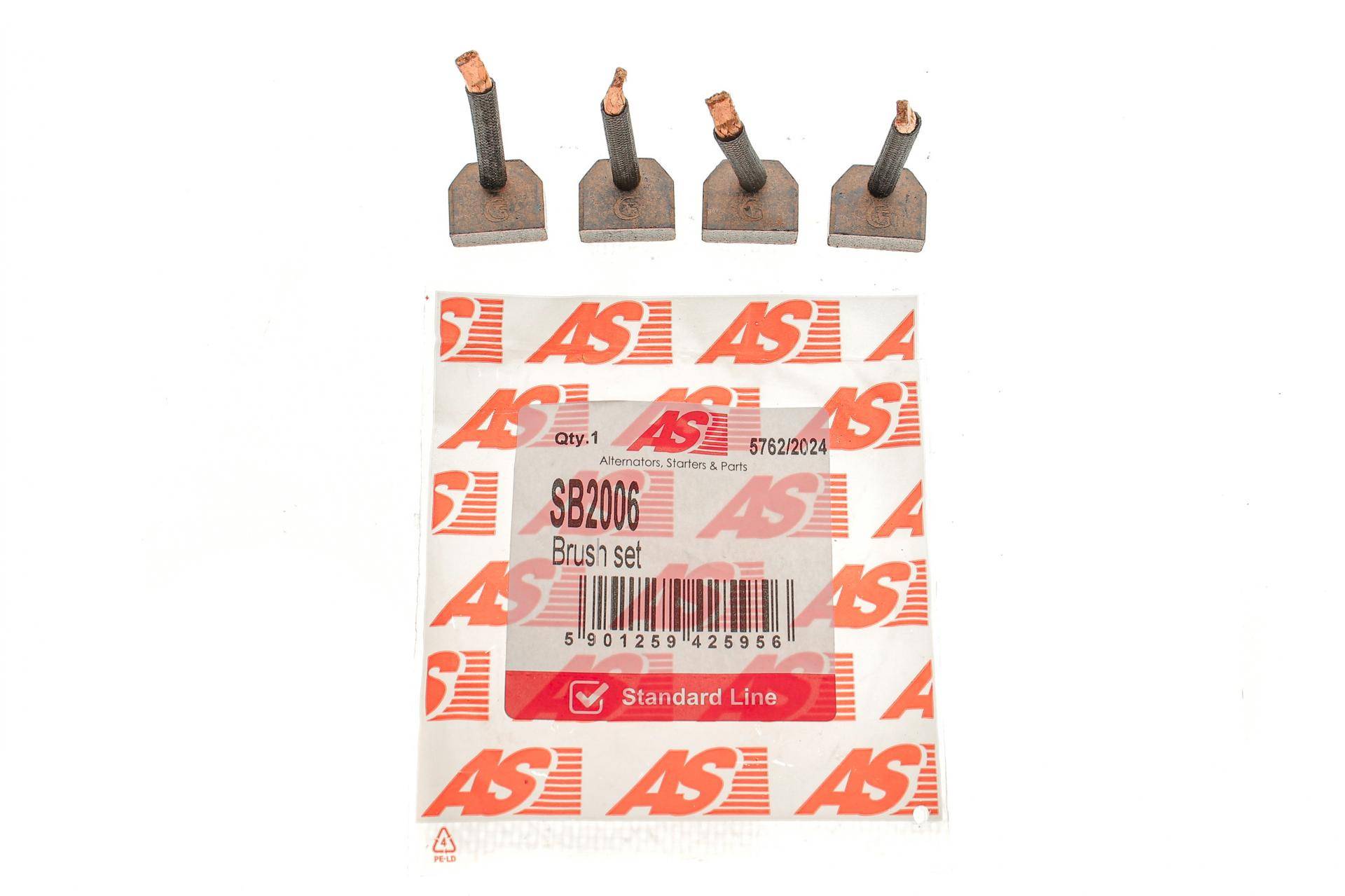 Щітки стартера Nissan Pick Up 2.5/2.7D 86-05/Terrano 2.7 TD 89-07