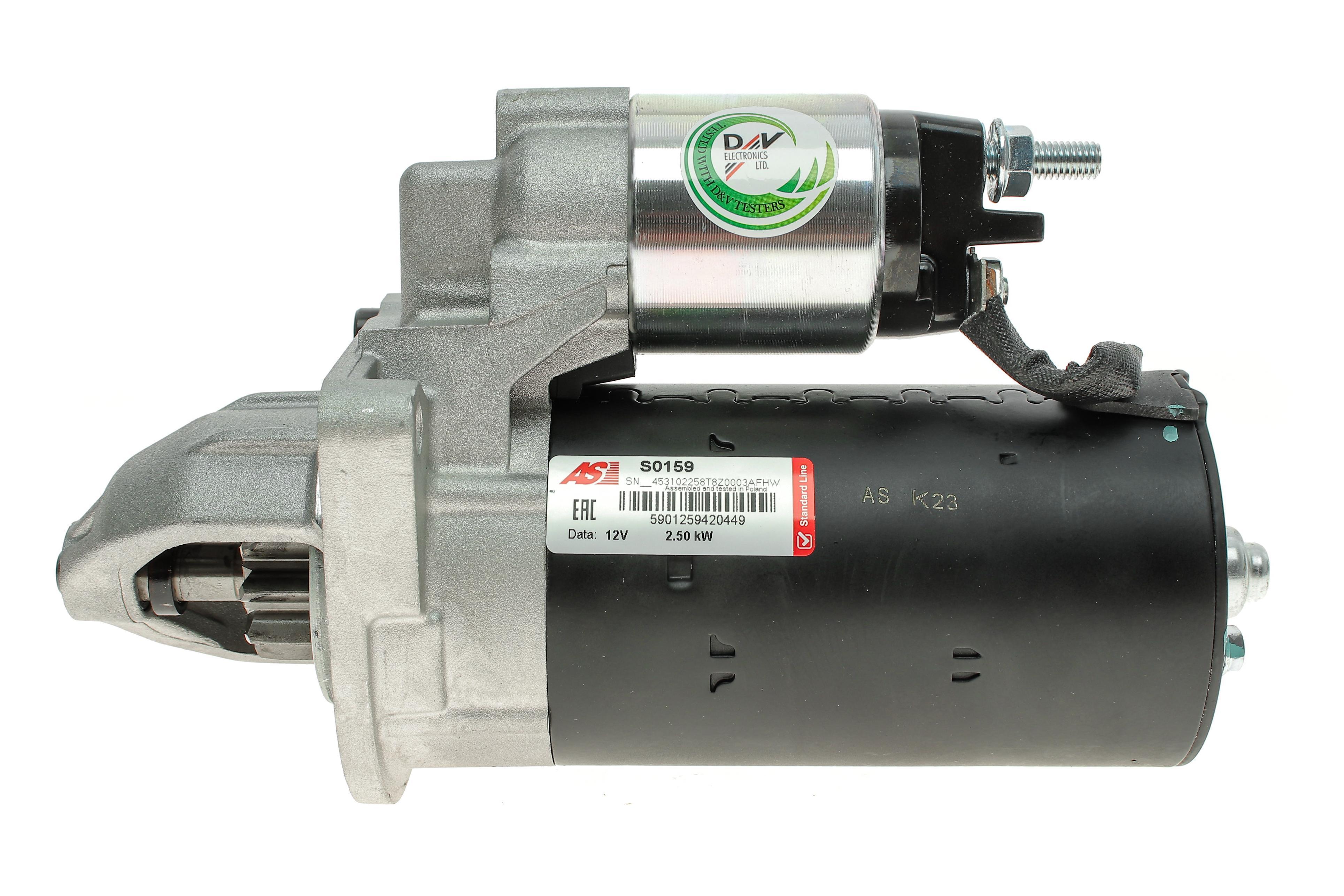 Стартер Citroen Jumper 3.0 HDi/Fiat Ducato 2.3/3.0 D/Peugeot Boxer 3.0 HDi 06- (2.5kw) (z=9)