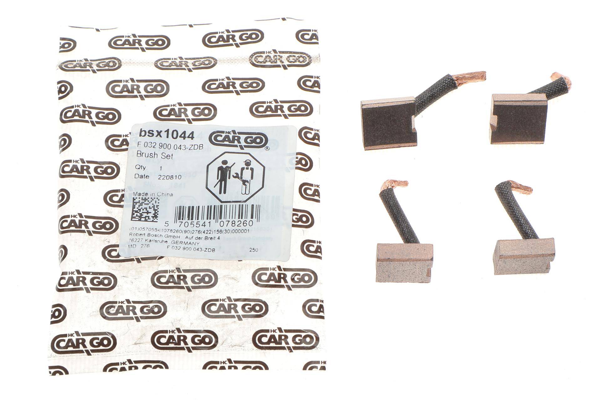 Щітки стартера Audi 100 (C1) 1.8 68-71 (12V) 18x7x16 = BSX1044