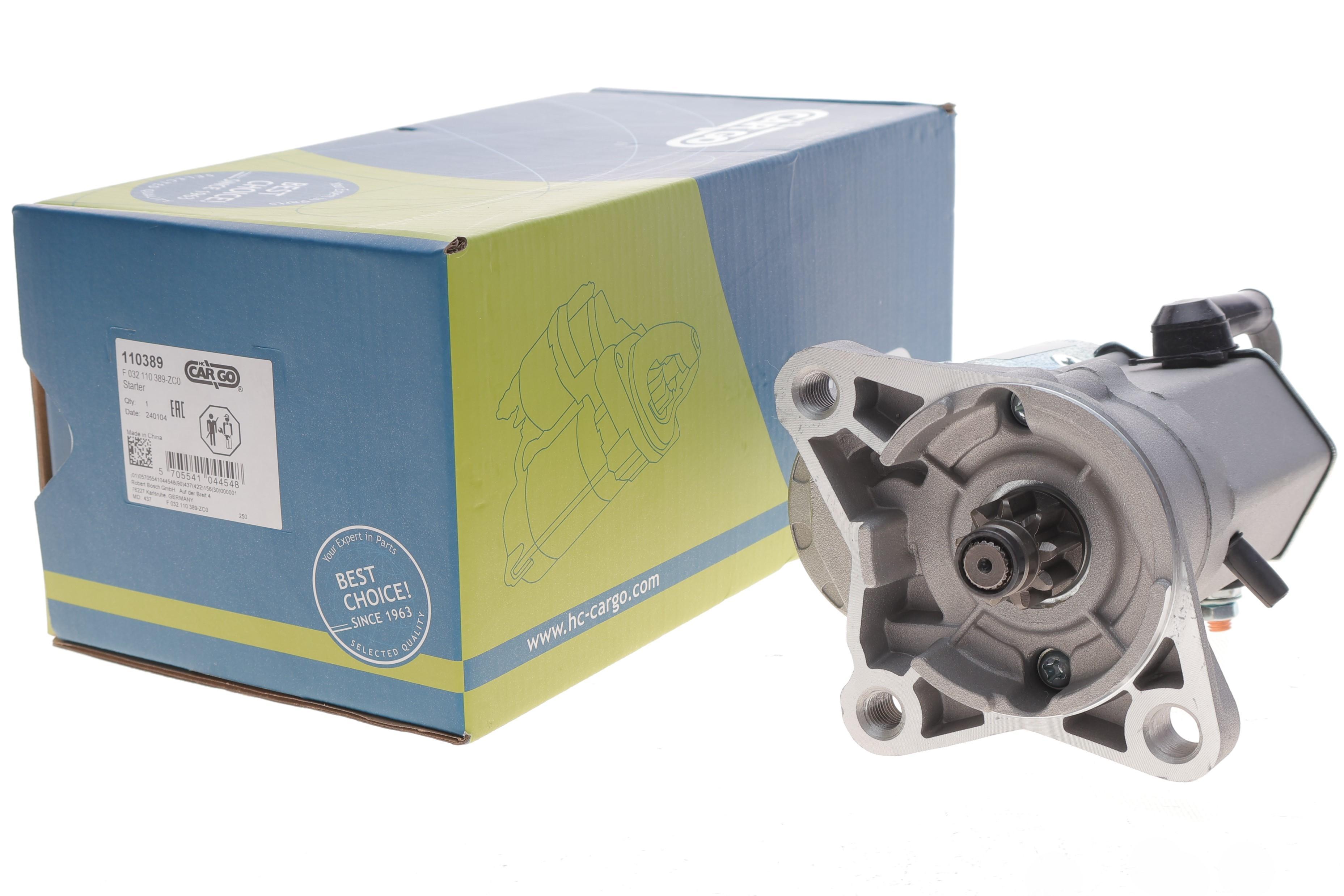 Стартер Kia Sportage 2.0 TD 97-03/Mazda 323 96-01/626 2.0D/TD 83-02 (2kw) (z=9/10) = 110389