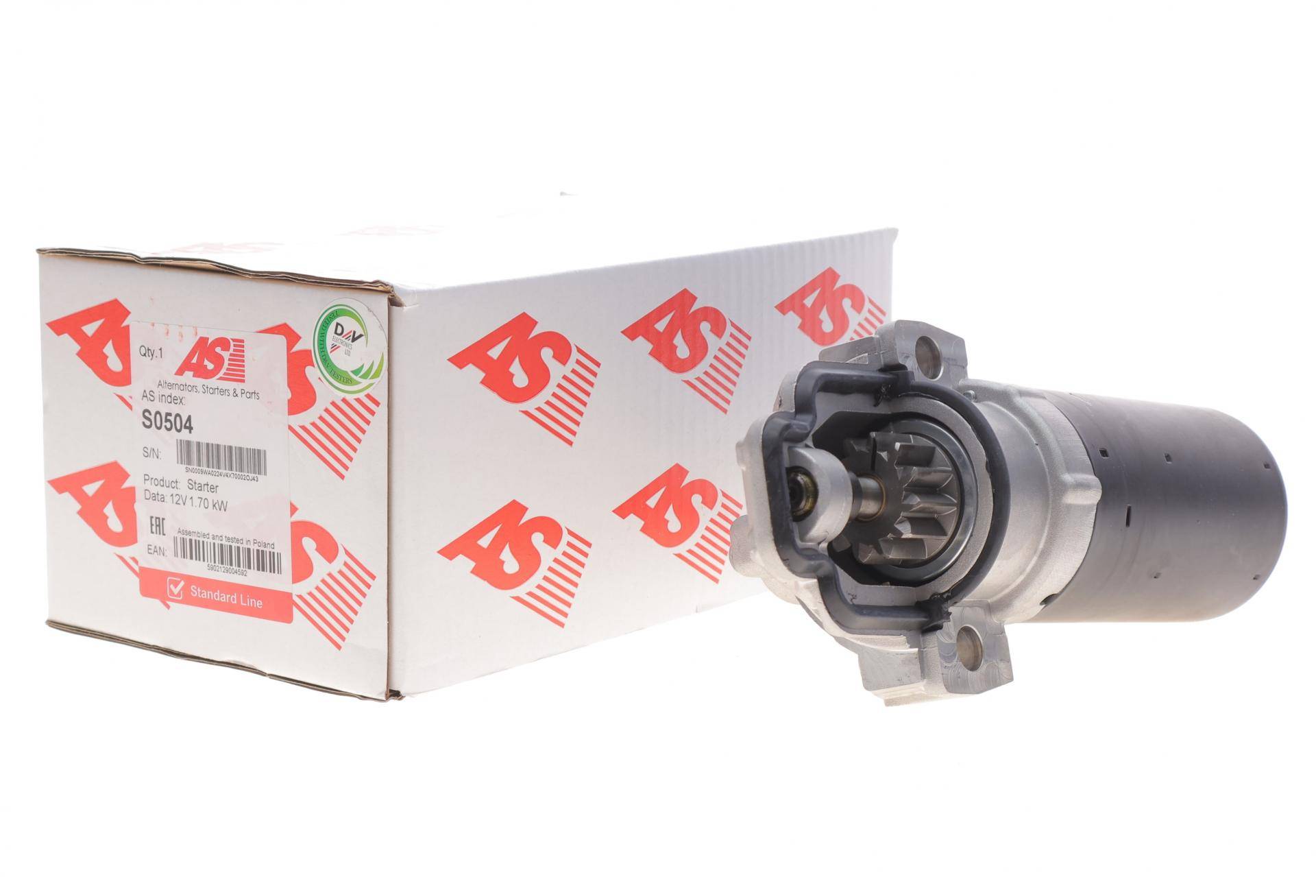 Стартер Ford Transit 2.2 TDCi 11-18 (12V/1.7kw) (z=12)