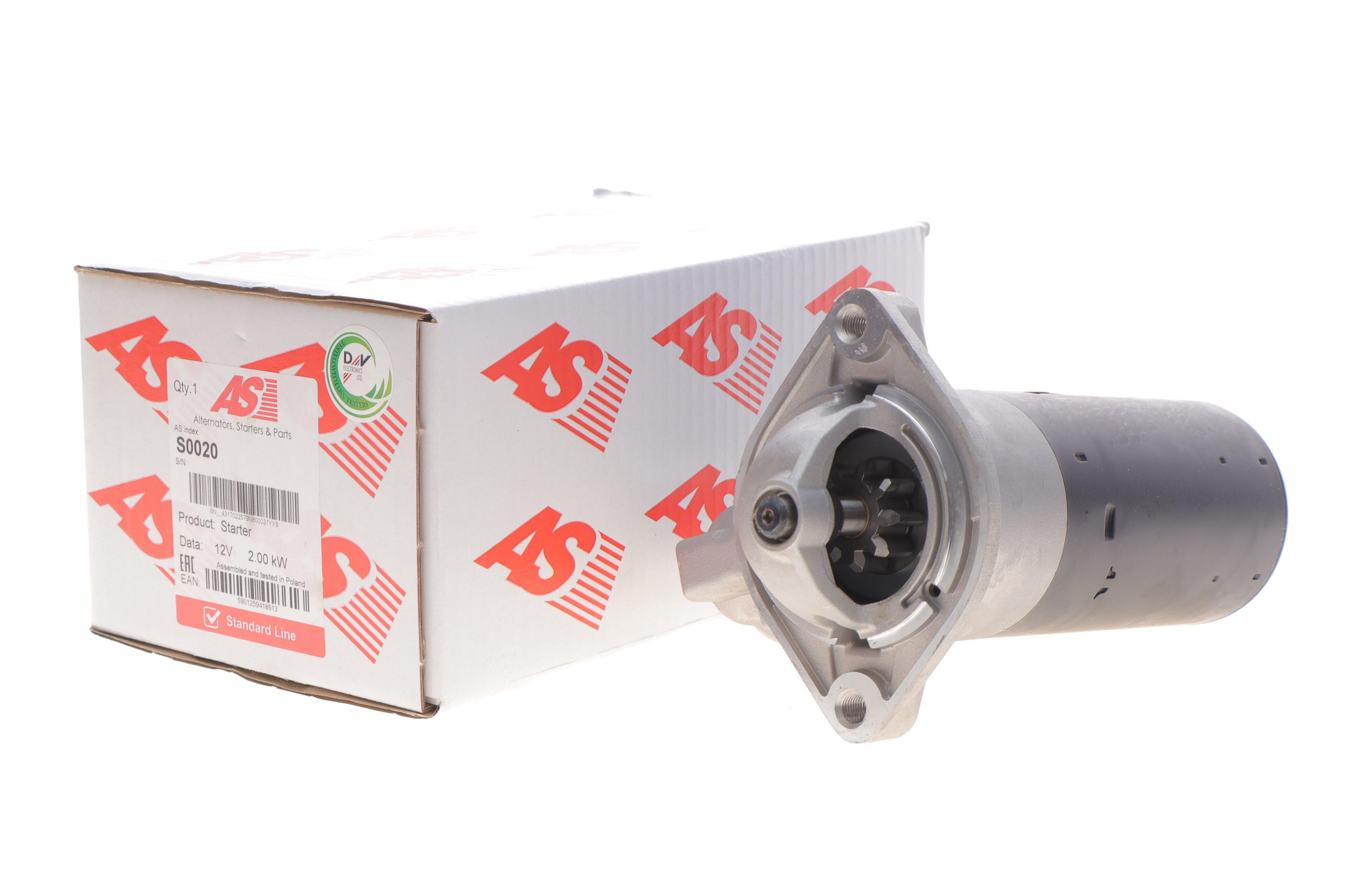 Стартер Toyota Avensis 2.0 D 97-03 (12V/2.0kw) (z=9)