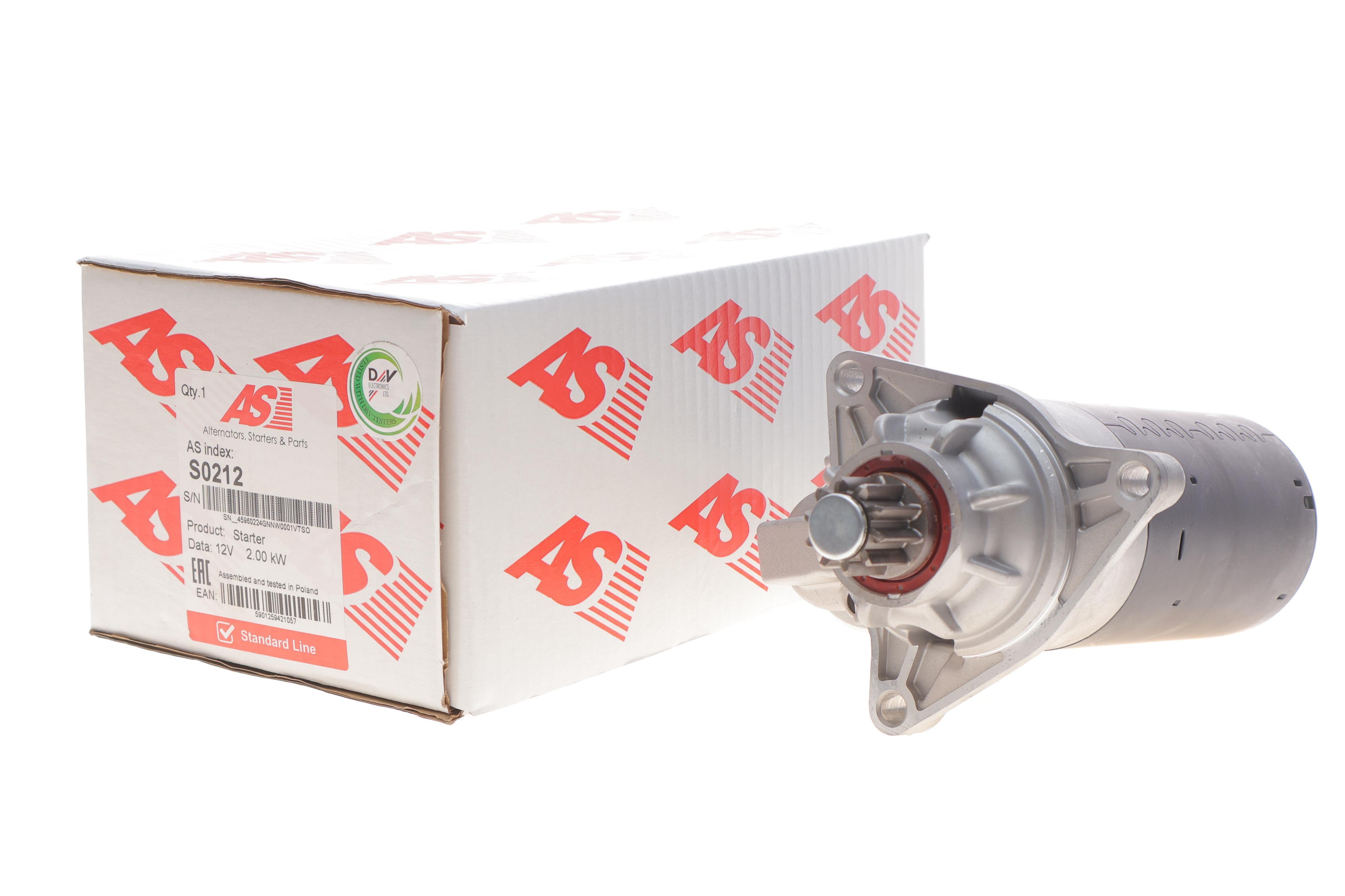 Стартер VW T4 2.8 VR6/2.5 TDI 98-03 (12V/2kw) (z=10)