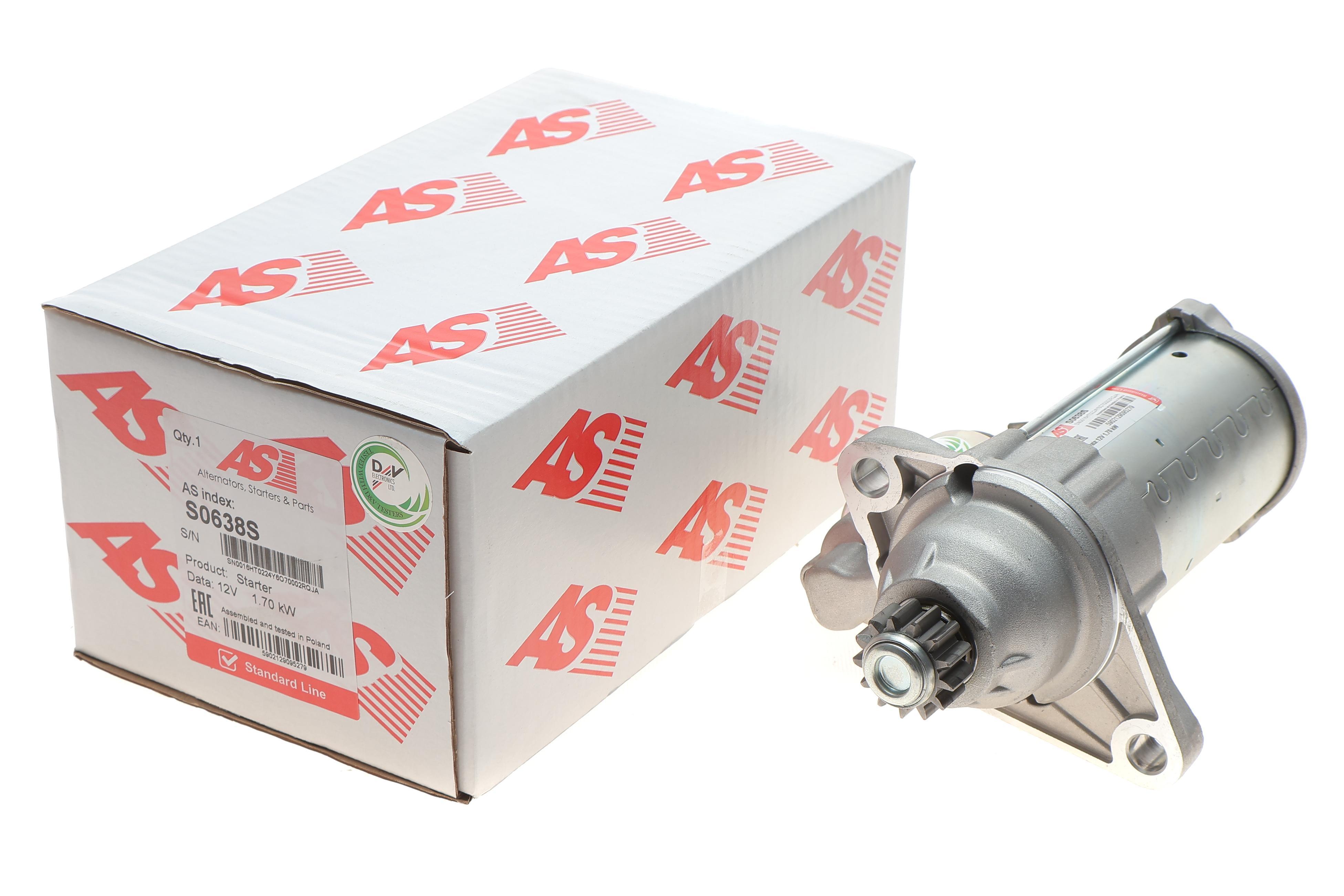 Стартер VW Caddy IV 1.4 TSI 15-20 (12V/1.7kw) (z=13)