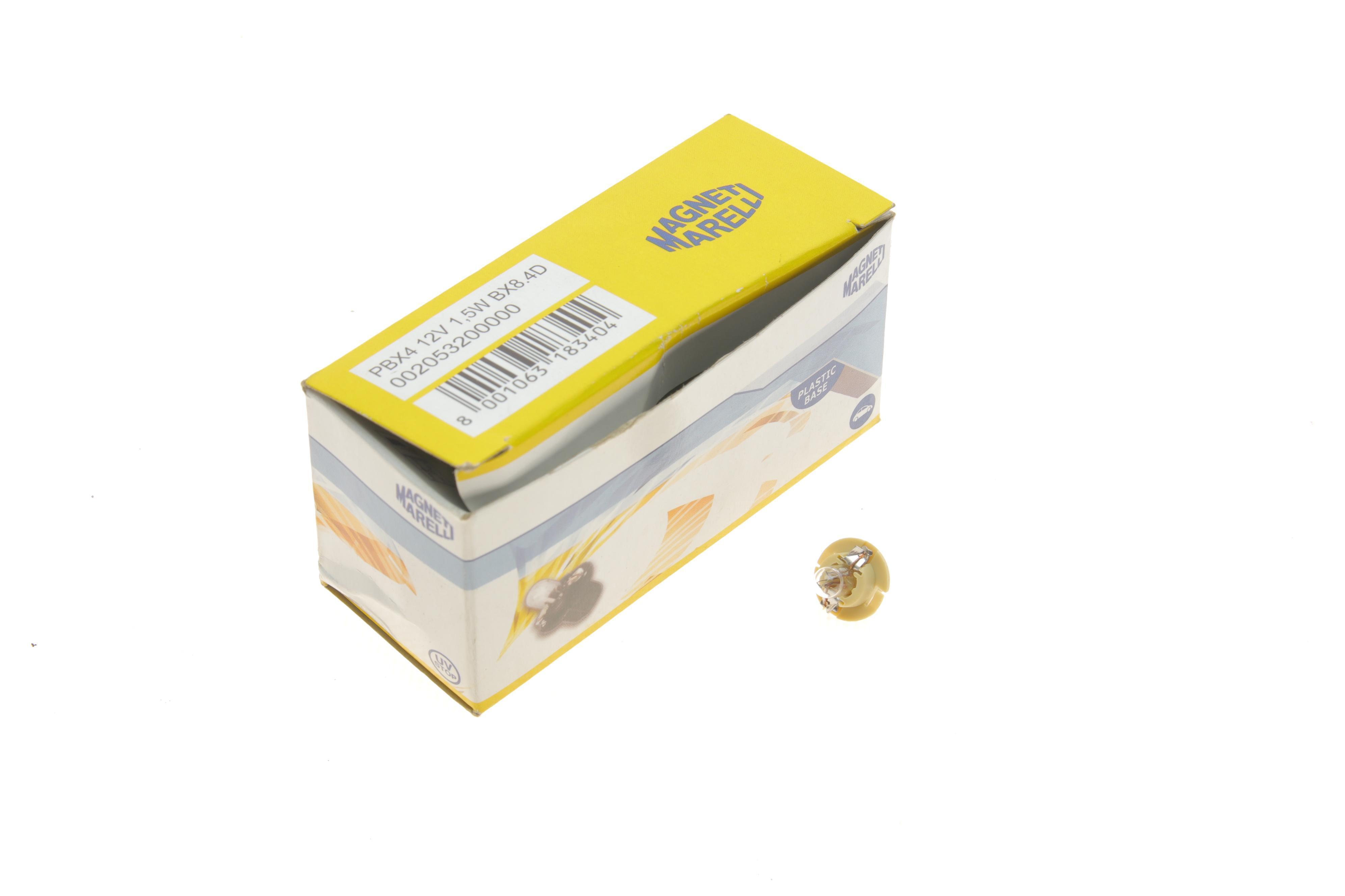 Автолампа PBX4 12V 1.5W BX8.4d (в щиток приладів/бежева) (PBX4 1,5W 12)