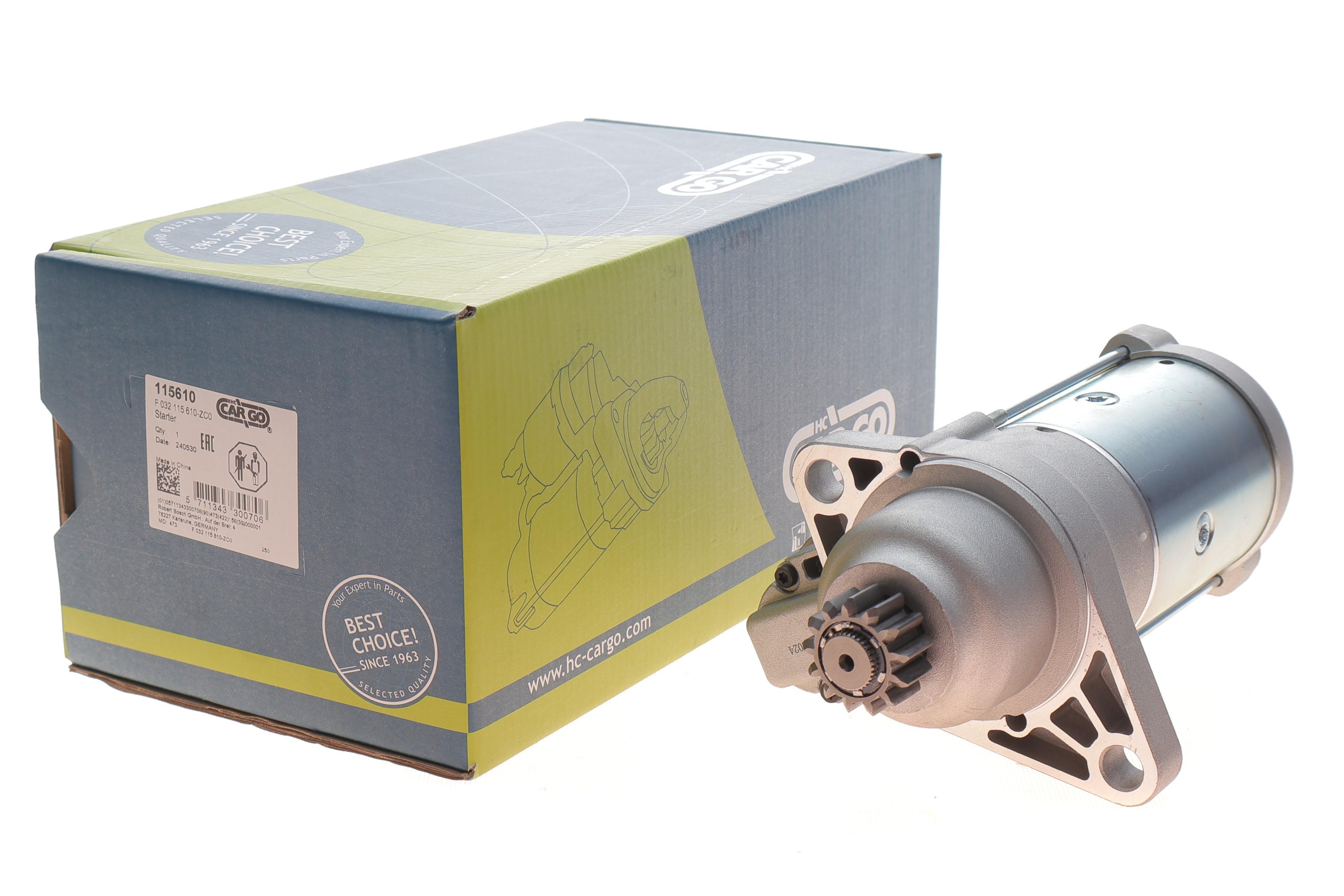 Стартер VW Caddy III/Golf/Passat 1.6 TDI 09- (12V/2kw) (z=13) = 115610