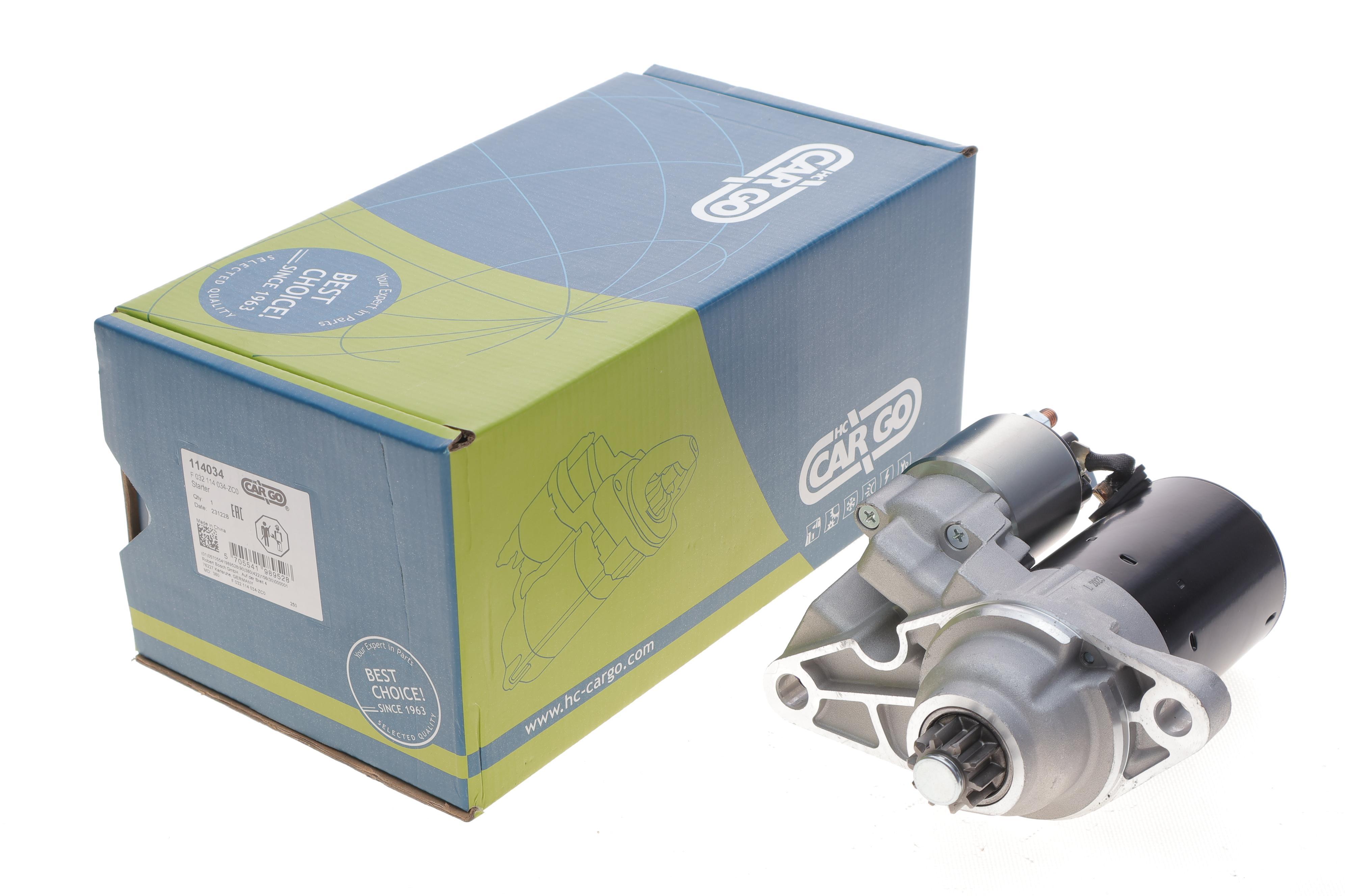 Стартер VW Golf V/VI 1.4/1.6 FSI 03-13 (1kw) (12V) (z=9/10) = 114034