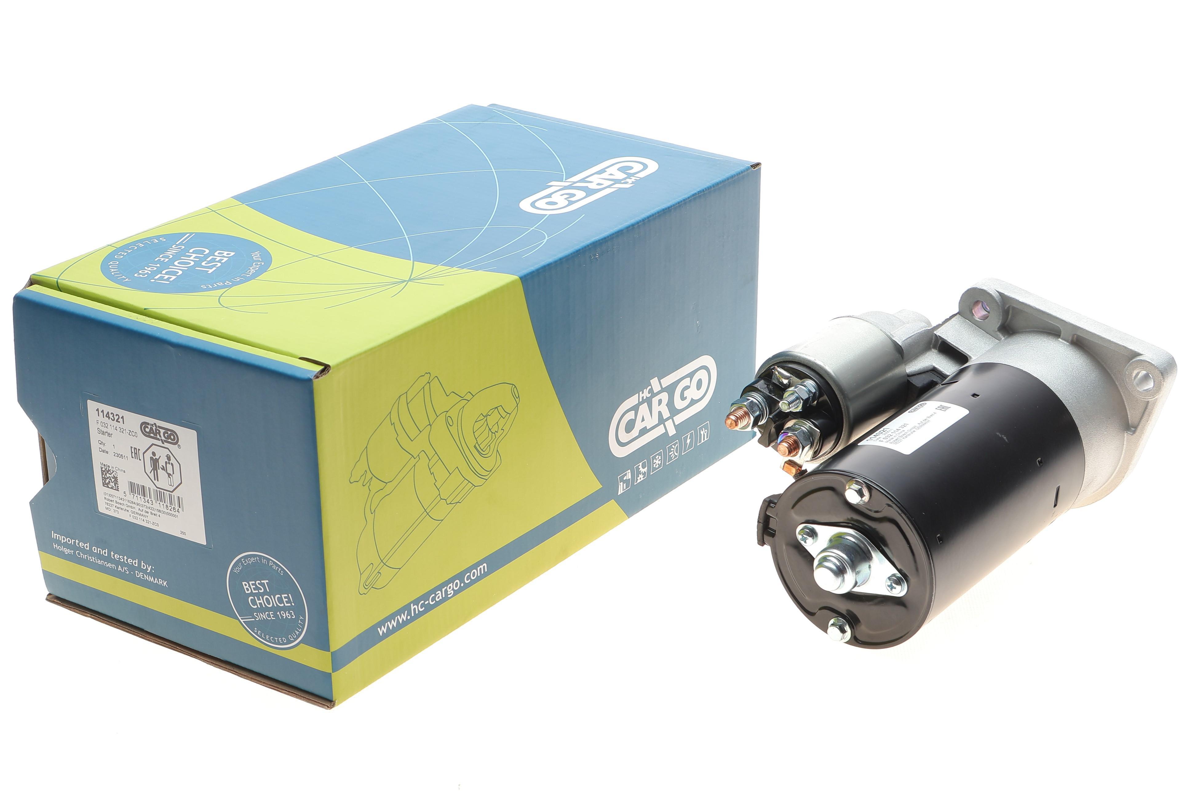 Стартер Fiat Doblo 1, 9 D 01- (12V/2.0kw) (z=9/11) = 114321