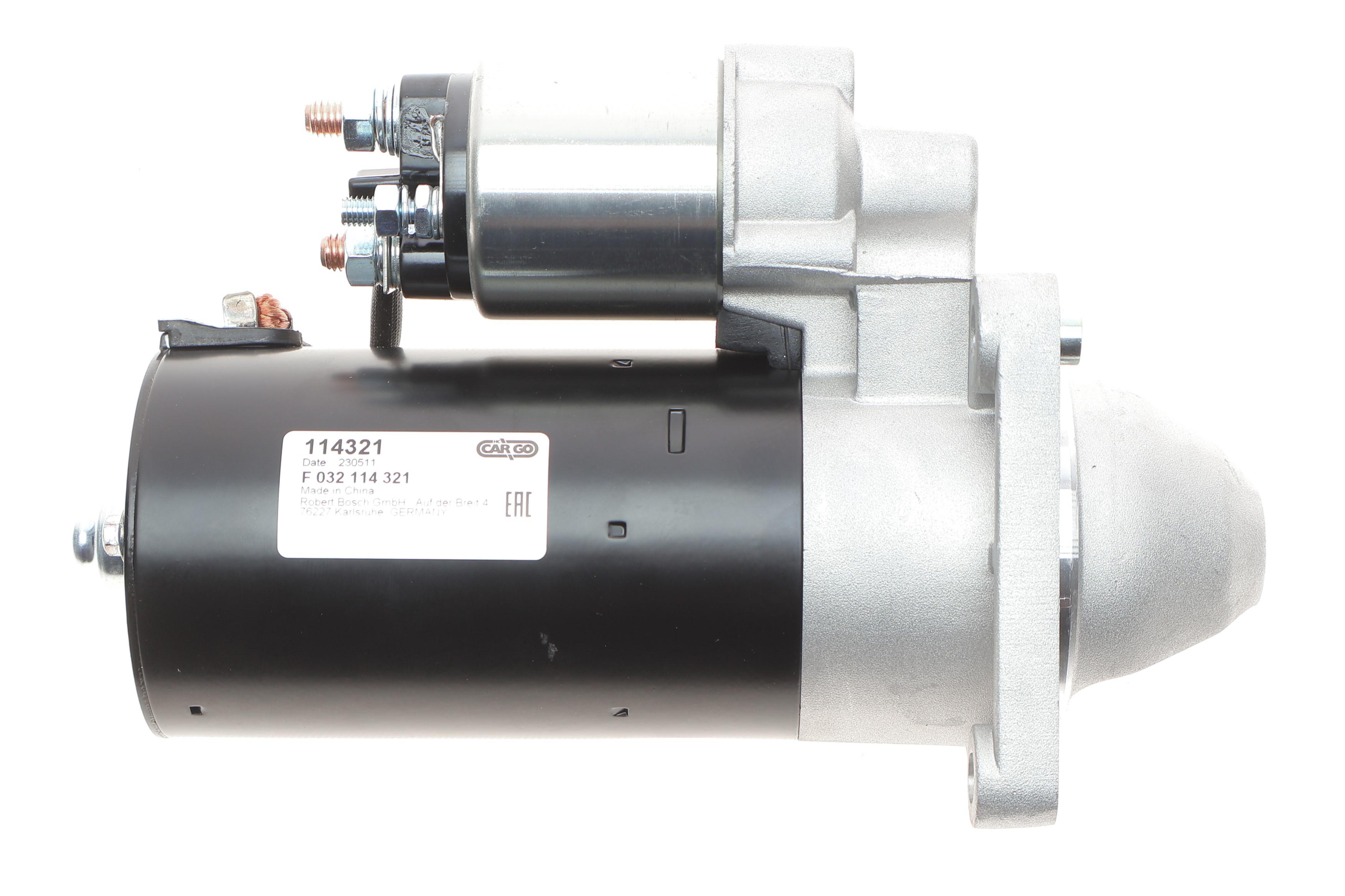 Стартер Fiat Doblo 1,9 D 01- (12V/2.0kw) (z=9/11) = 114321