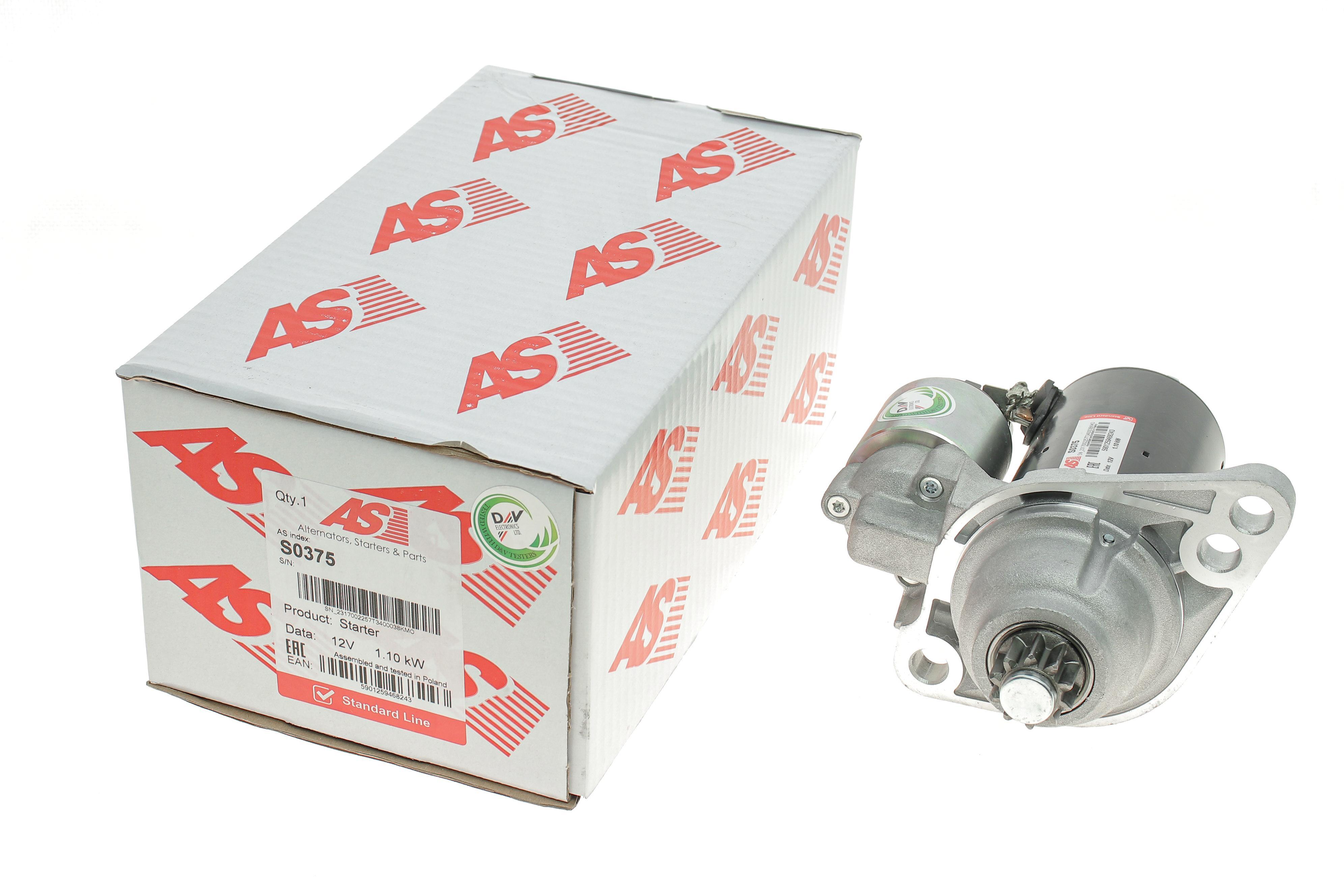 Стартер Audi A3/Skoda Octavia/VW Golf 1.2 TSI 08-13 (12V/1.1kw) (z=10)