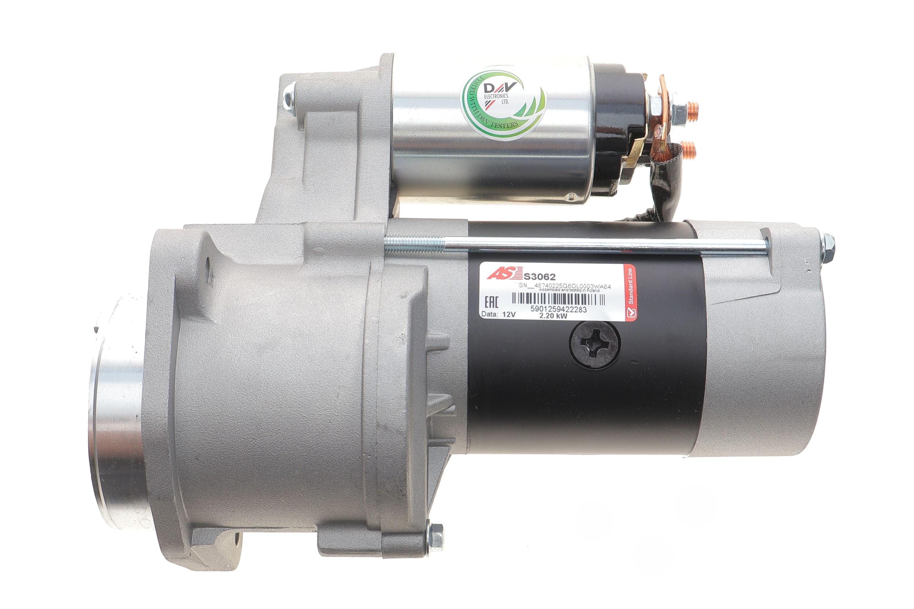 Стартер Hyundai H-1/Kia Sorento 2.5 CRDi 02-11 (12V/2.2kw) (z=10)