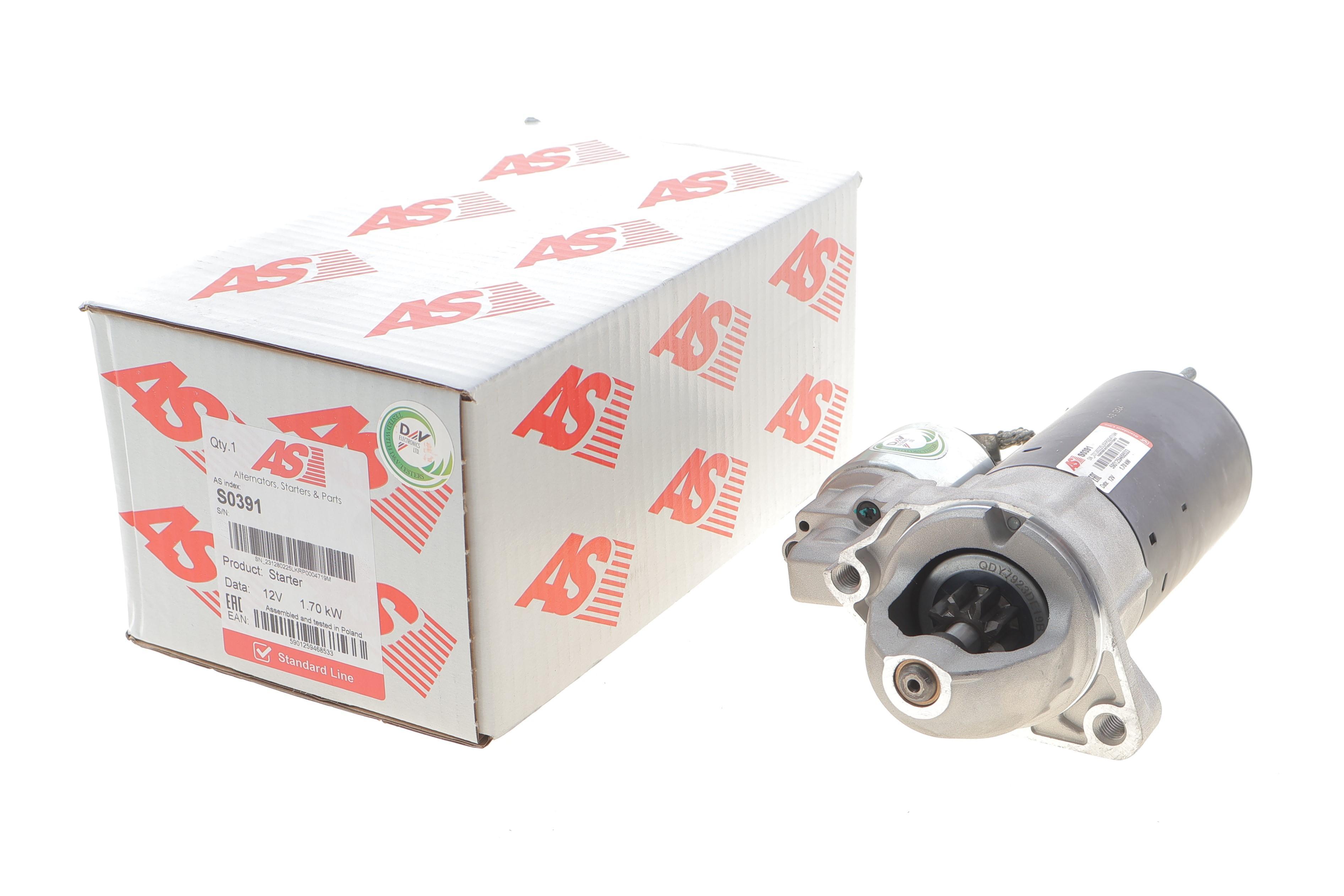 Стартер BMW 5 (E60/E61)/7 (E65/E66/E67)/X5 (E53/E70) 03-10 N62 (12V/1.7kw) (z=9)