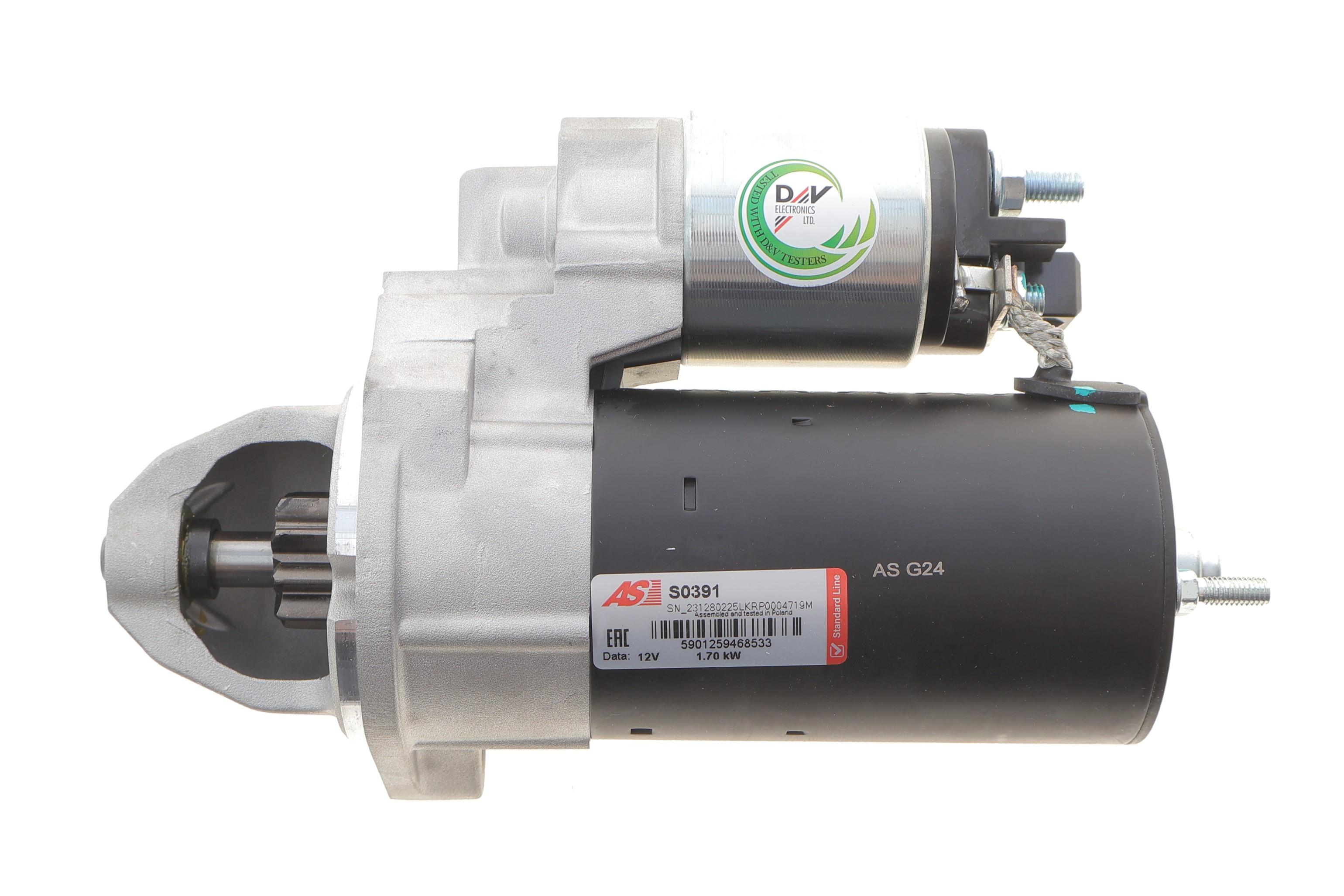 Стартер BMW 5 (E60/E61)/7 (E65/E66/E67)/X5 (E53/E70) 03-10 N62 (12V/1.7kw) (z=9)