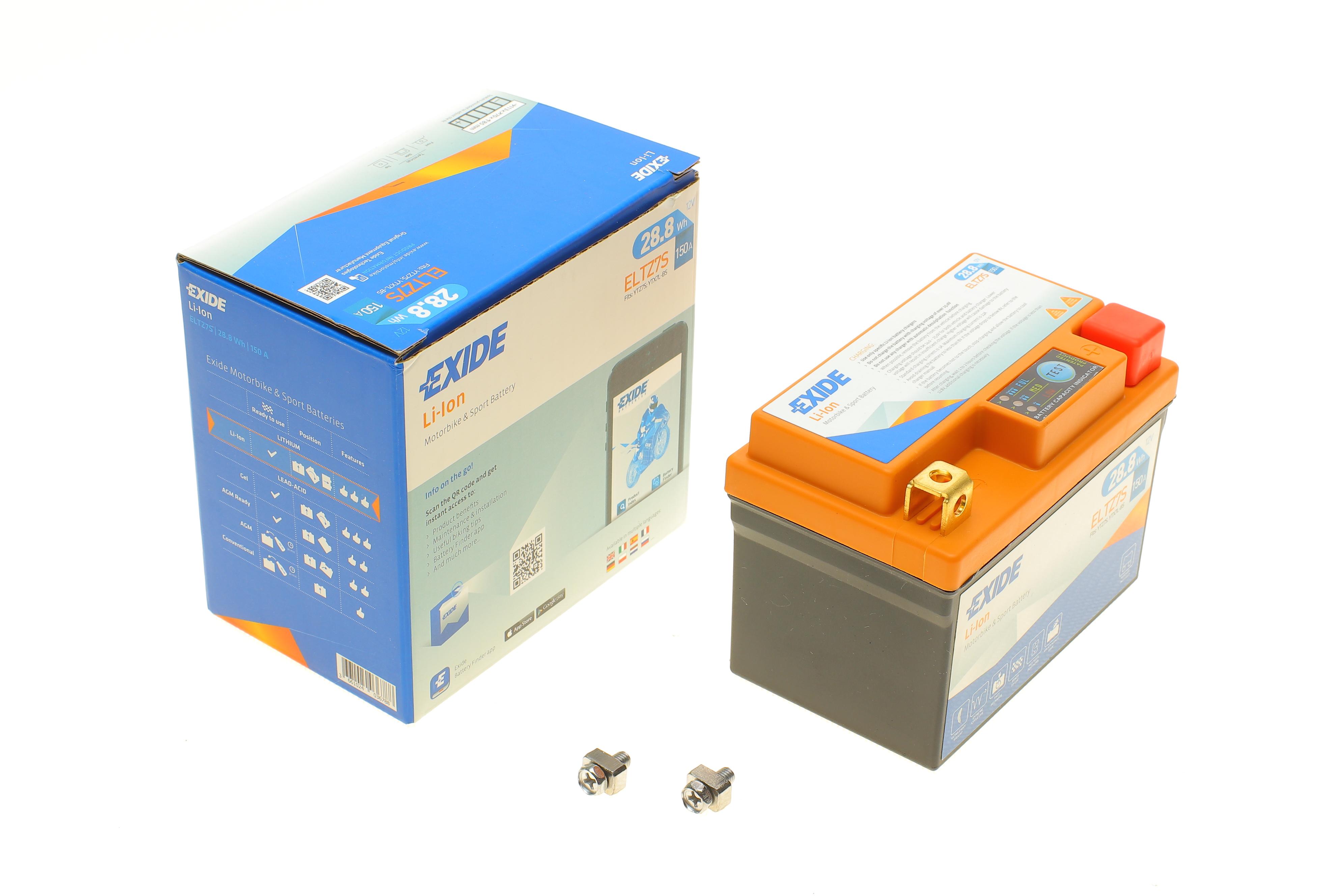 Акумуляторная батарея 2.4Ah/150A (113x70x85/+R/B0) (Li-ion) (мото)