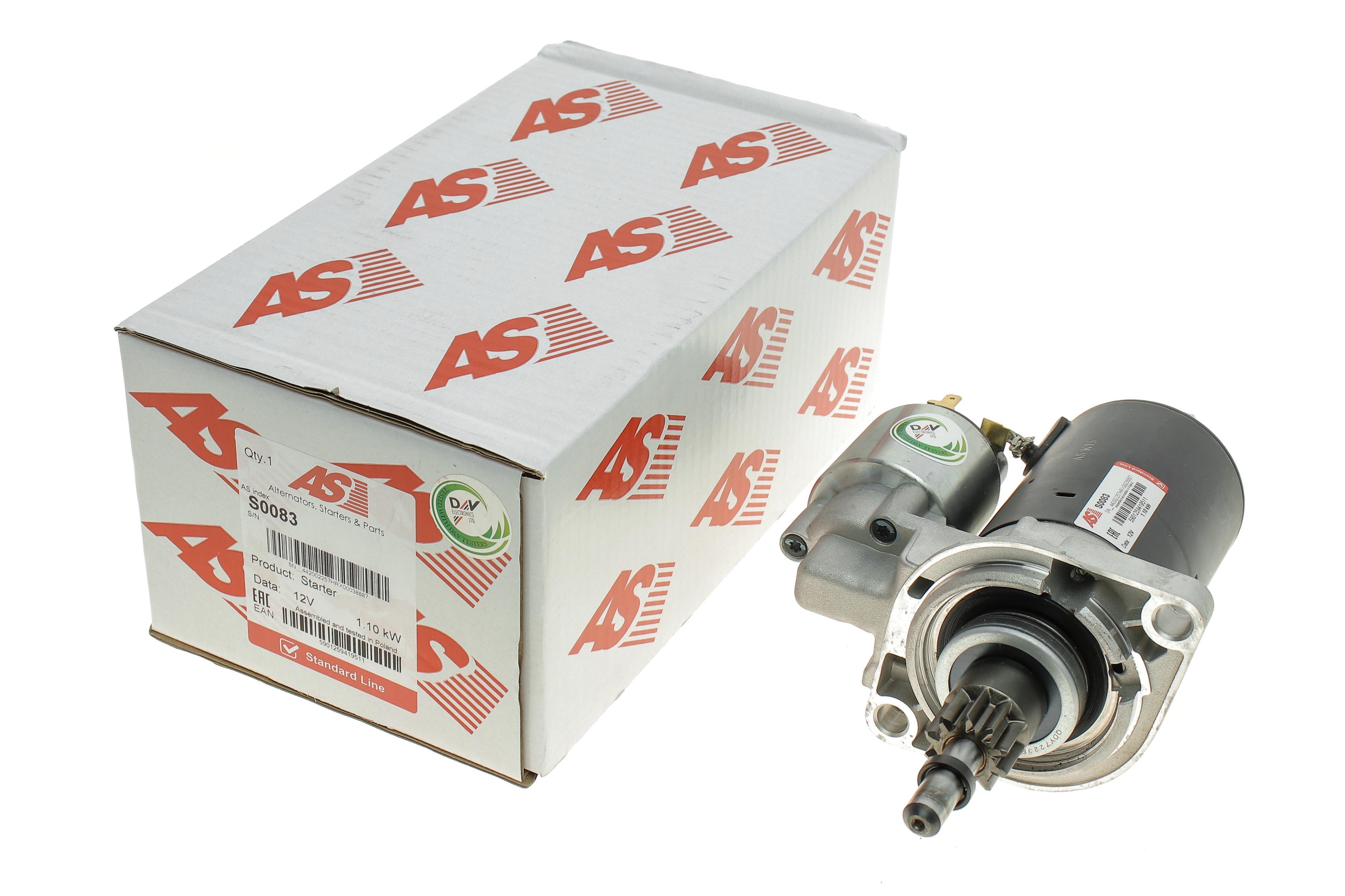 Стартер VW Golf II 1.8 GTi 88-91/Passat (B3/B4) 1.8-2.0 88-96 (12V/1.1 kw) (z=10)