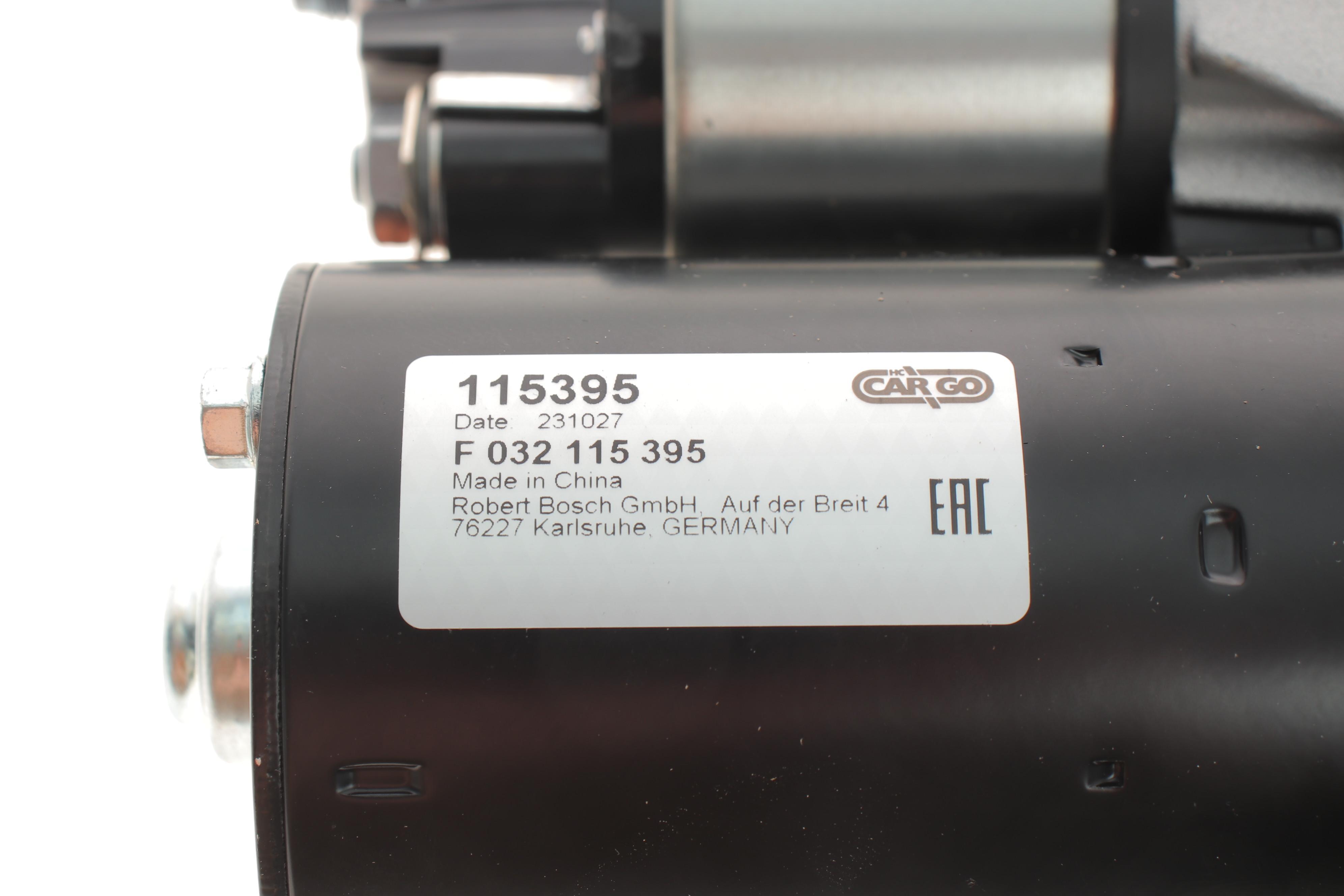 Стартер Opel Astra J/Zafira C 1.4 10- (12V/1.1 kw) (z=9) = 115395